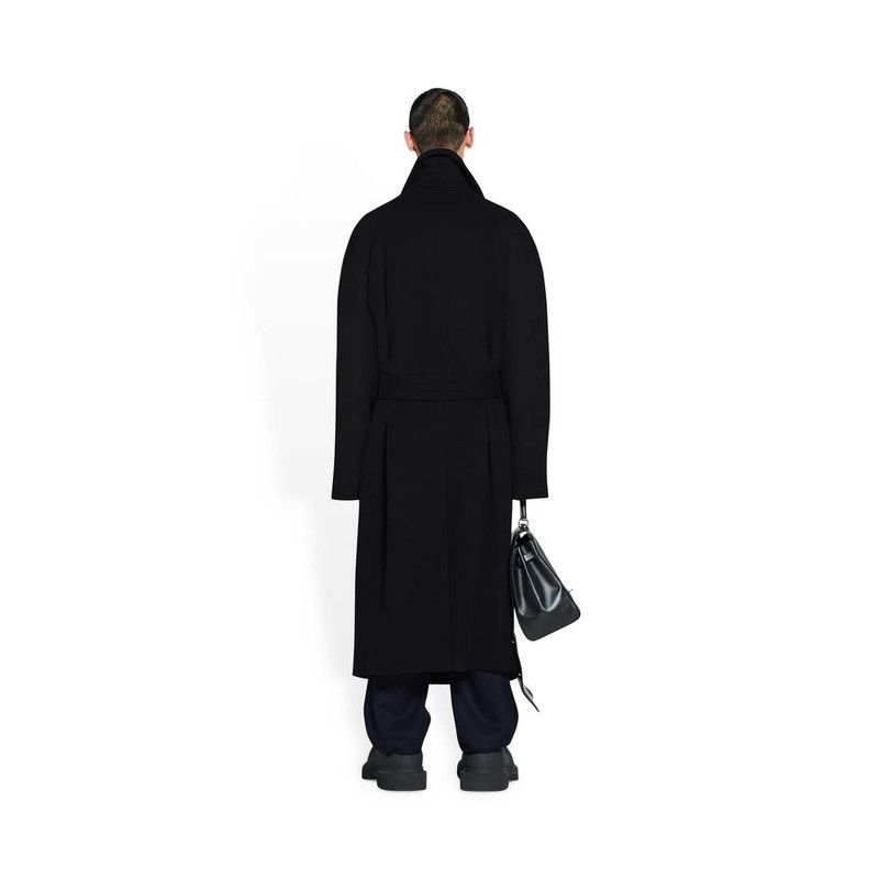 Balenciaga o1bcso1str0326 Raglan Coat in Black Size L / US 10 / IT 46 - 3 Thumbnail