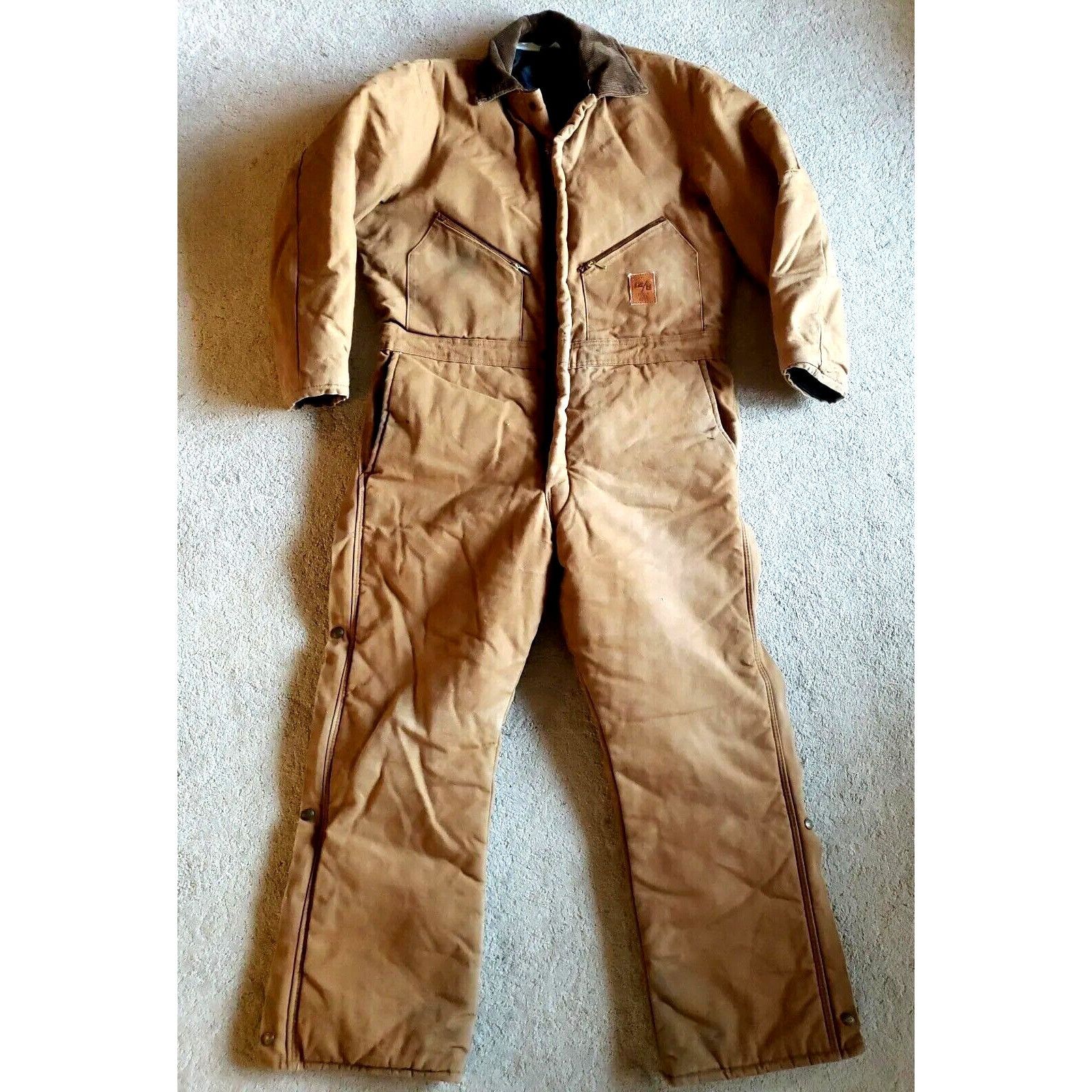 Walls Walls Insulated Coveralls Mens 44 Short Premium 12/8 Brown D Size US 44 / EU 60 - 1 Thumbnail
