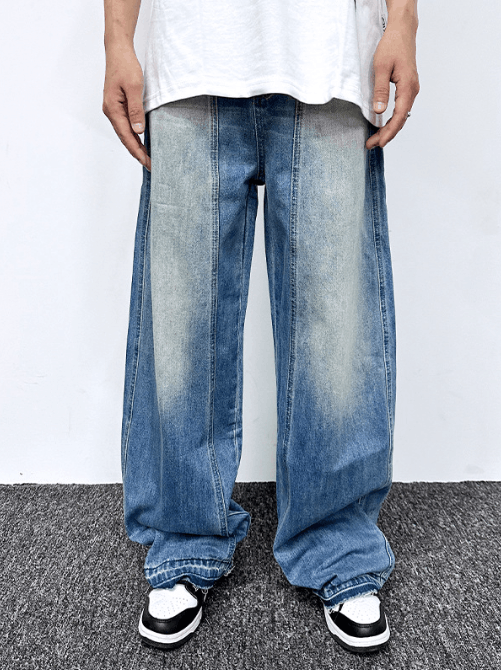 Japanese Brand × Jean American street scimitar silhouette washed vintage jeans Size US 32 / EU 48 - 2 Thumbnail