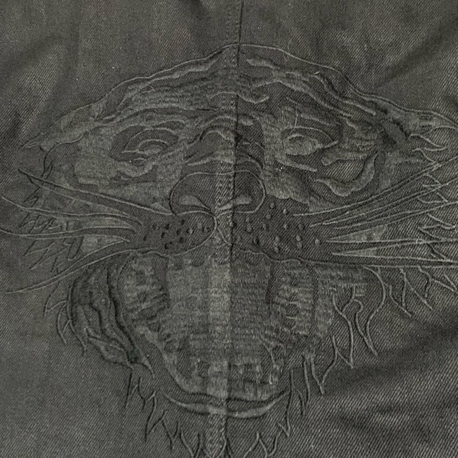 Christian Audigier VTG ED HARDY BY CHRISTIAN AUDIGIER TIGER STITCH DENIM JACKET Size US L / EU 52-54 / 3 - 6 Thumbnail