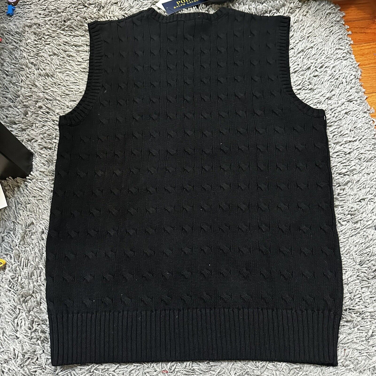 Polo Ralph Lauren Polo Ralph Lauren Big Kids Cable Knit Cotton Sweater Vest XL Size US XL / EU 56 / 4 - 2 Thumbnail