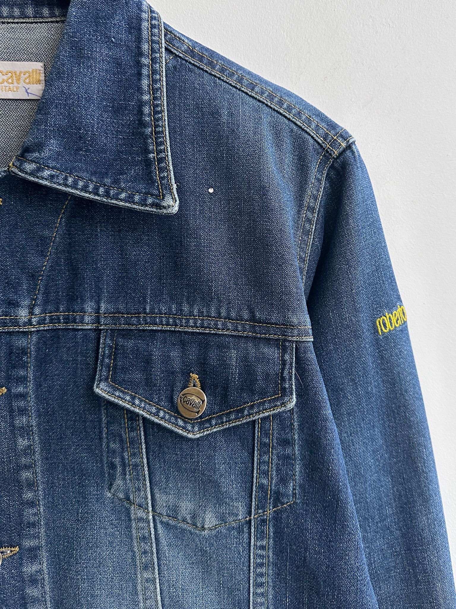 Just Cavalli Vintage Y2K Just Cavalli Jeans Denim Jacket Size M / US 6-8 / IT 42-44 - 4 Thumbnail