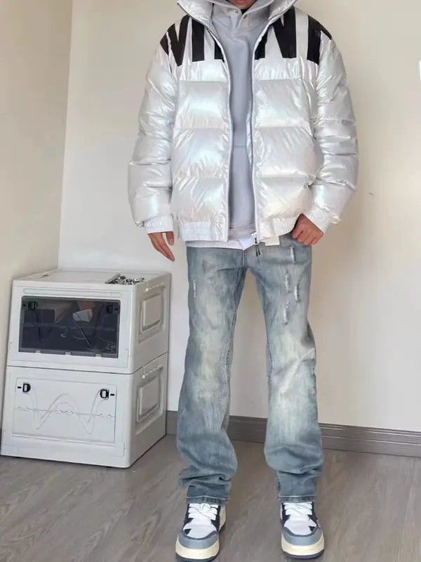Japanese Brand VIBE Vintage washed distressed loose straight-leg jeans Size US 34 / EU 50 - 1 Thumbnail