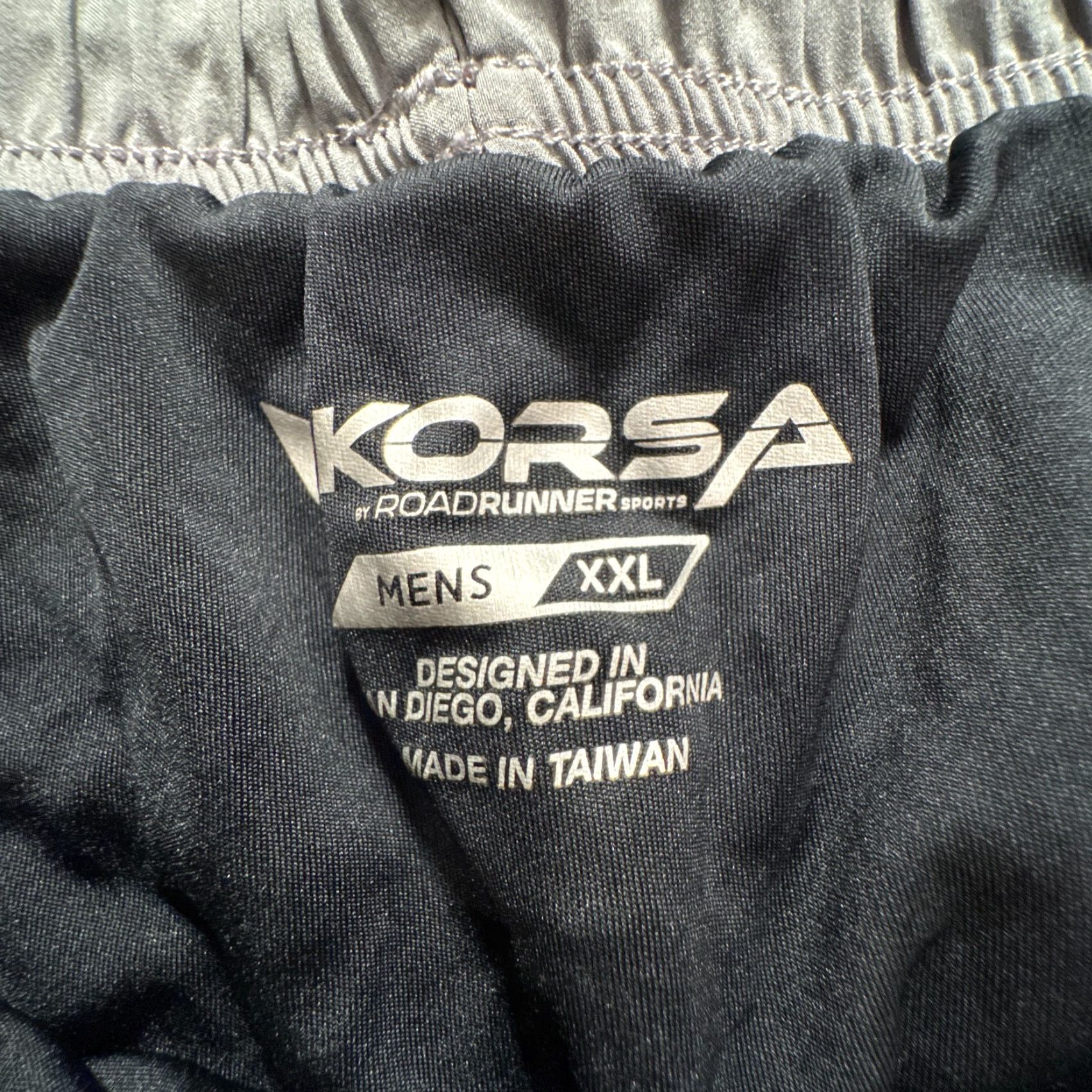 Vintage Korsa Shorts XXL Black Lined Pockets Running Hiking Marathon 9" 2XL Men Tailored Sports Inseam 9" Polyester Spandex Drawstring Casual Travel Size US 39 - 4 Thumbnail