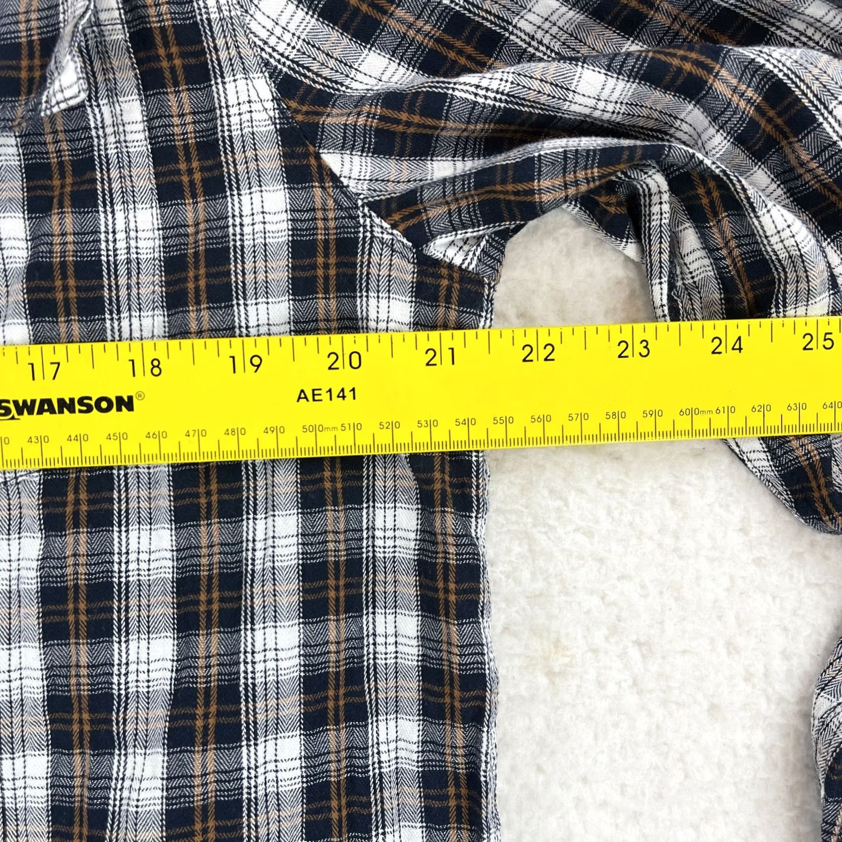 Vintage Comune Blue Plaid Button-Up Shirt Mens XL Long Sleeve 100% Cotton Casual Shirt Size US XL / EU 56 / 4 - 6 Thumbnail