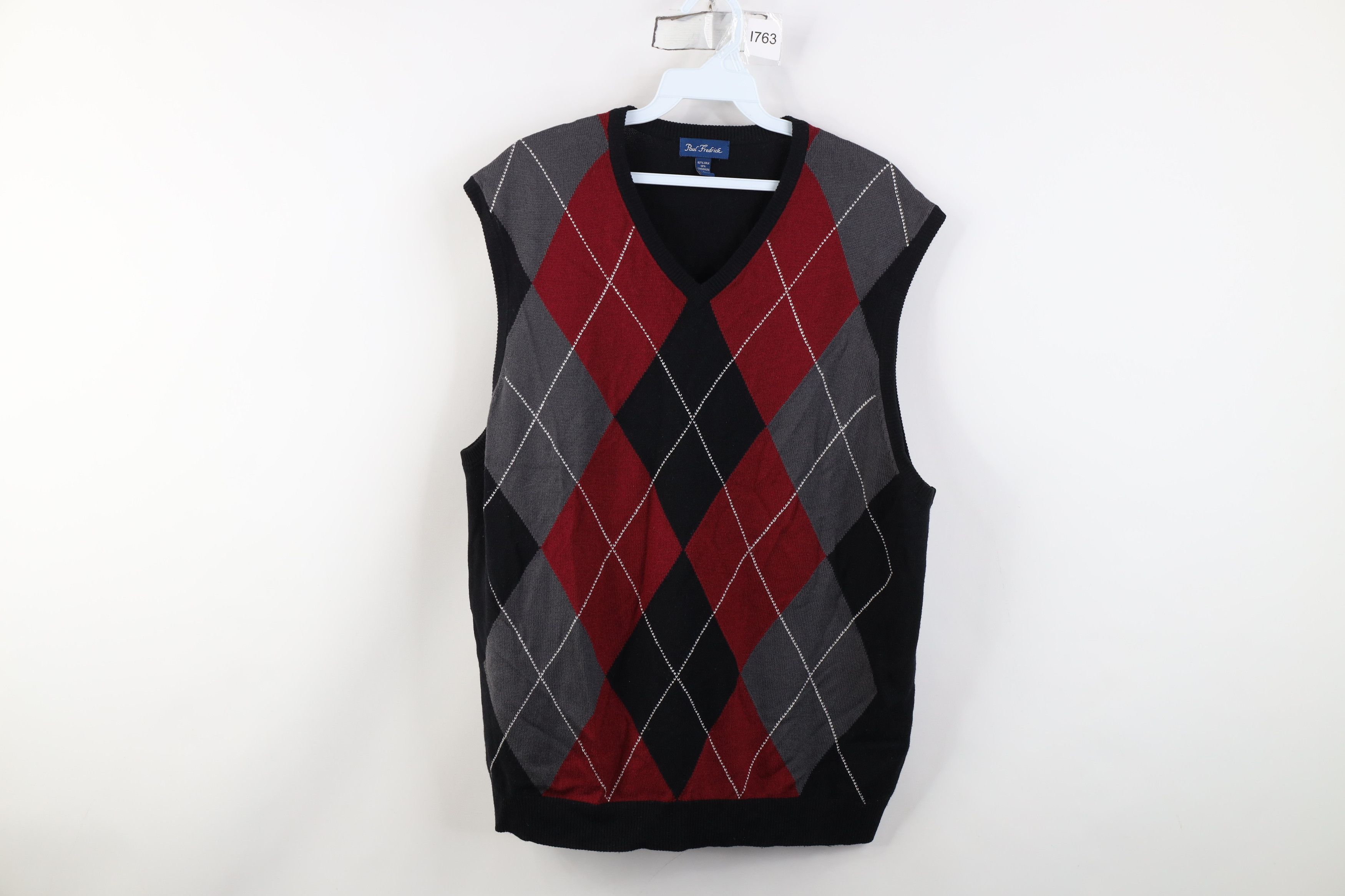 Vintage Vintage Y2K Streetwear Silk Cashmere Knit Sweater Vest Size US L / EU 52-54 / 3 - 1 Thumbnail