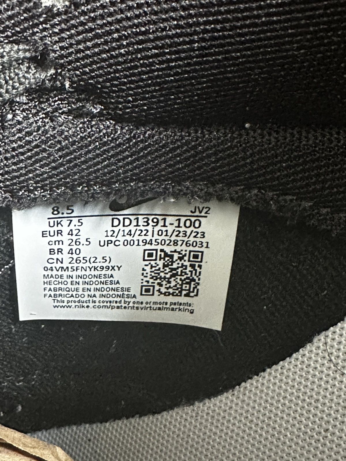 Nike Nike Dunk Low Retro “Panda” Black White Men’s Size 8.5 Size US 8.5 / EU 41-42 - 9 Thumbnail