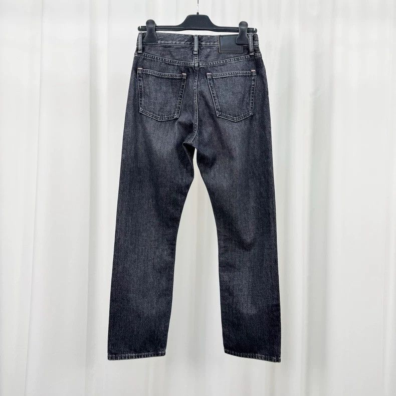Acne Studios Acne Studios Black and grey washed leather brand jeans Size US 27 - 2 Thumbnail