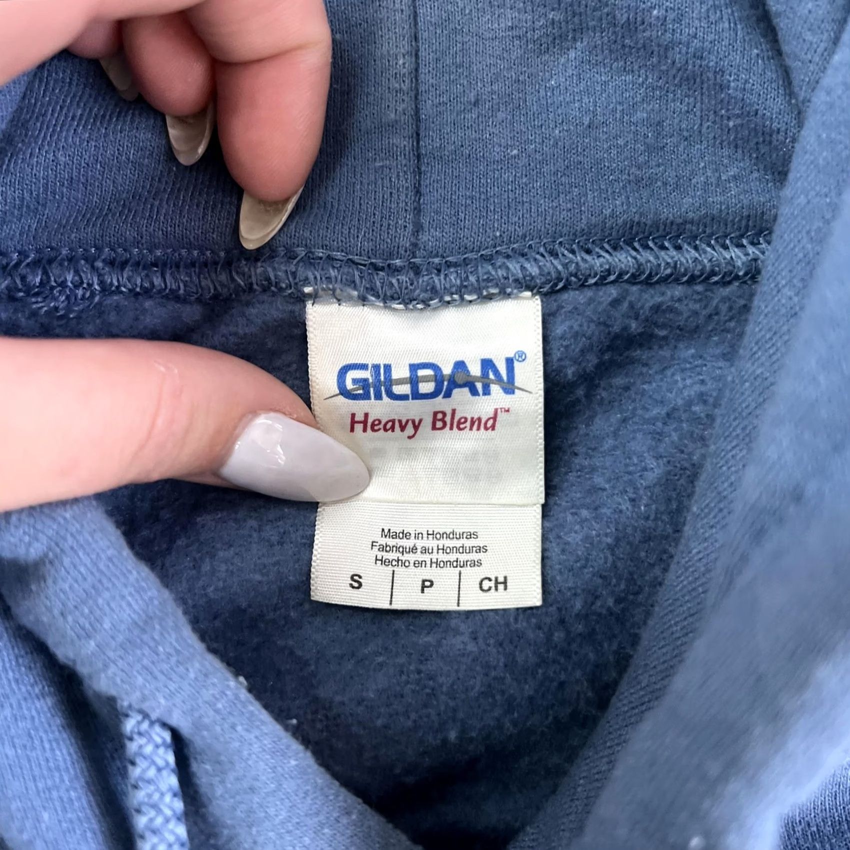 Gildan Chevrolet Hoodie Mens Small Blue Gildan Heavy Blend Pullover Fleece Sweatshirt Size US S / EU 44-46 / 1 - 4 Thumbnail