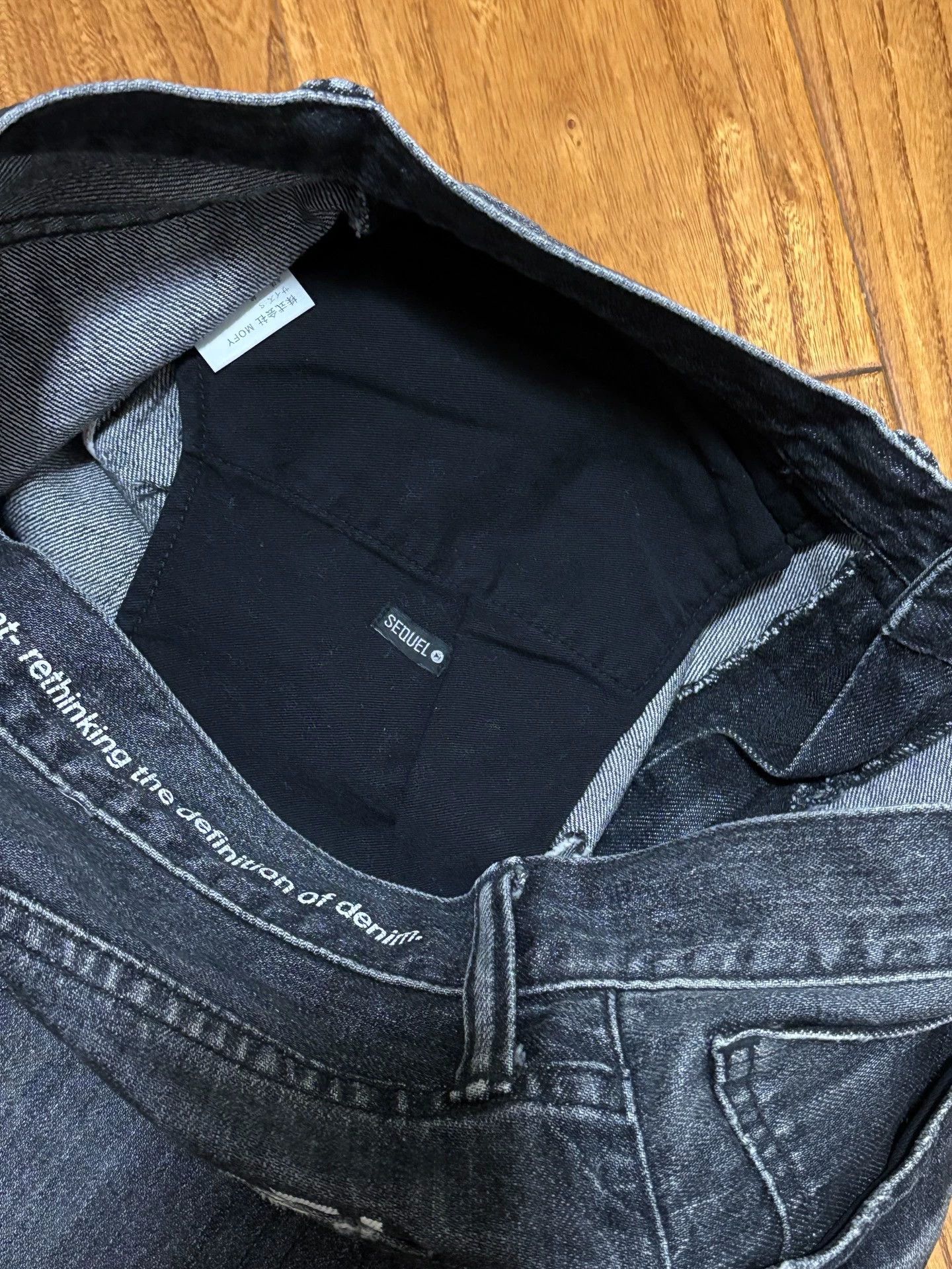 Fragment Design FRAGMENT 22SS Lightning Black Distressed Denim Pants S Size US 30 / EU 46 - 7 Thumbnail