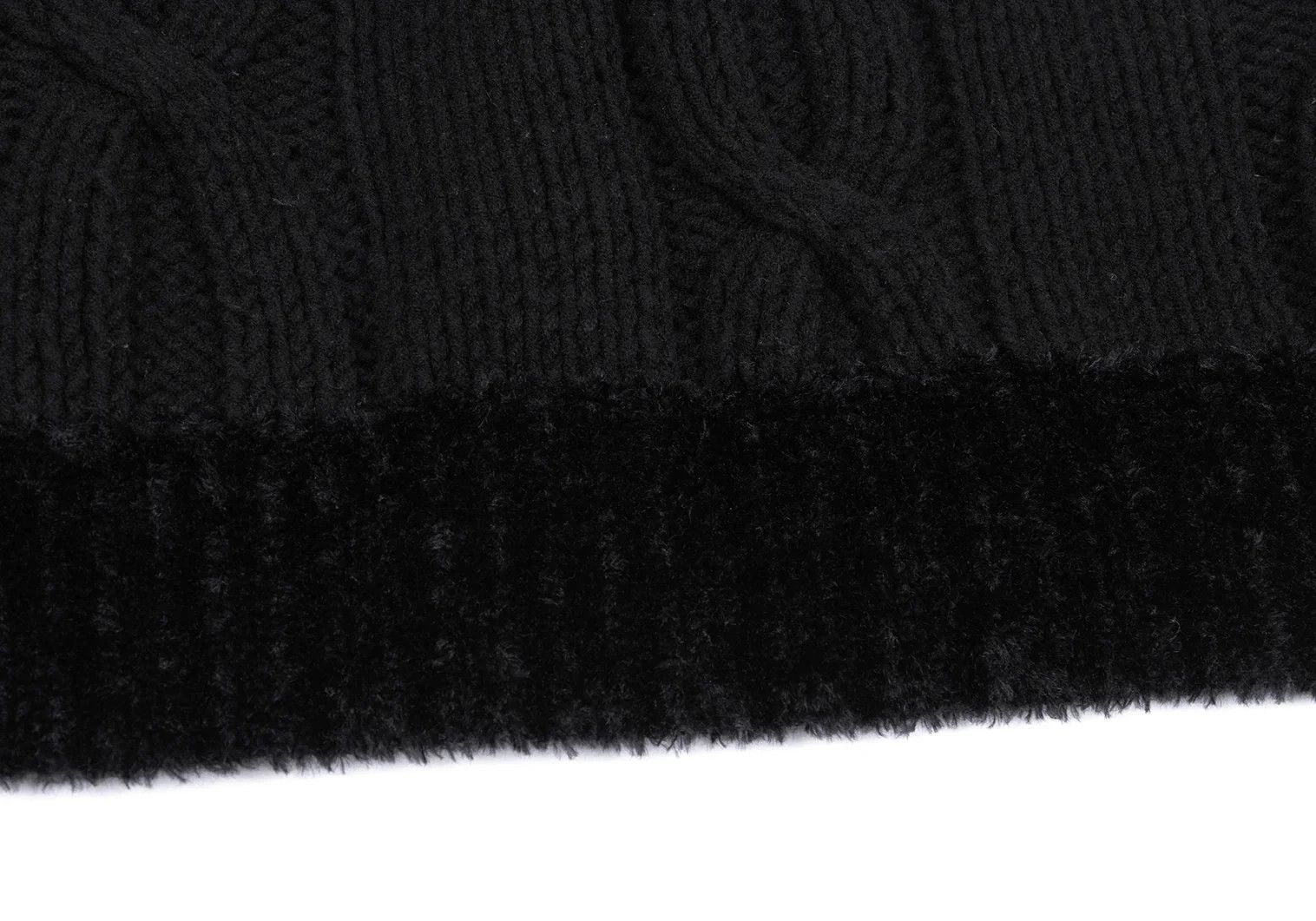 Jean Paul Gaultier Wool Blend Cable Knit Sweater in Black, Size F Size US M / EU 48-50 / 2 - 7 Thumbnail