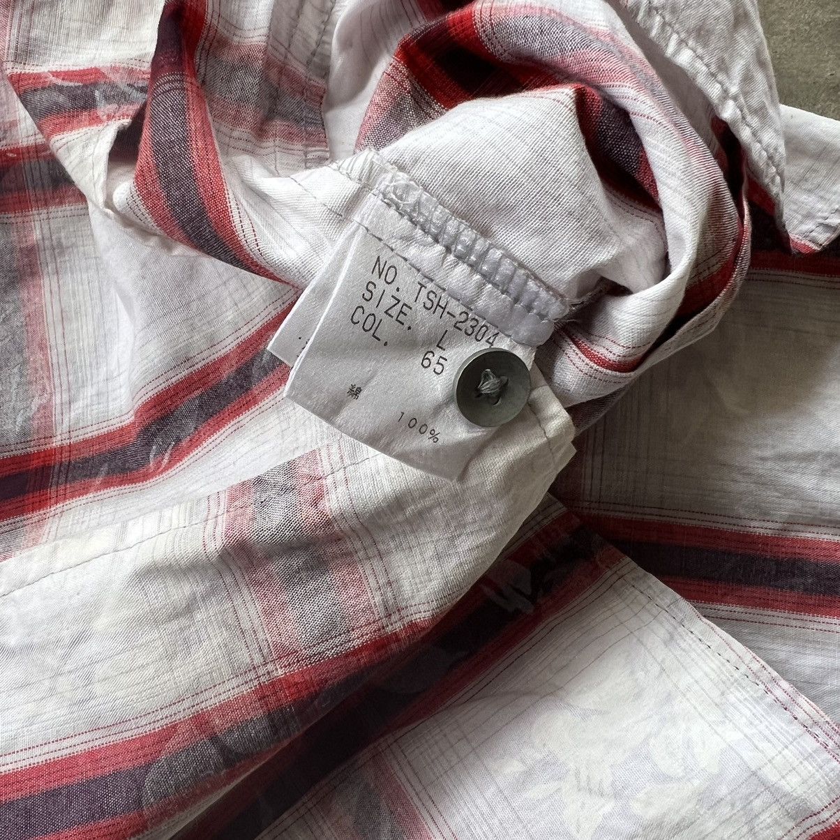 Tornado Mart 2000s Tornado Mart Plaid Floral Open Collar Shirt Size US L / EU 52-54 / 3 - 5 Thumbnail
