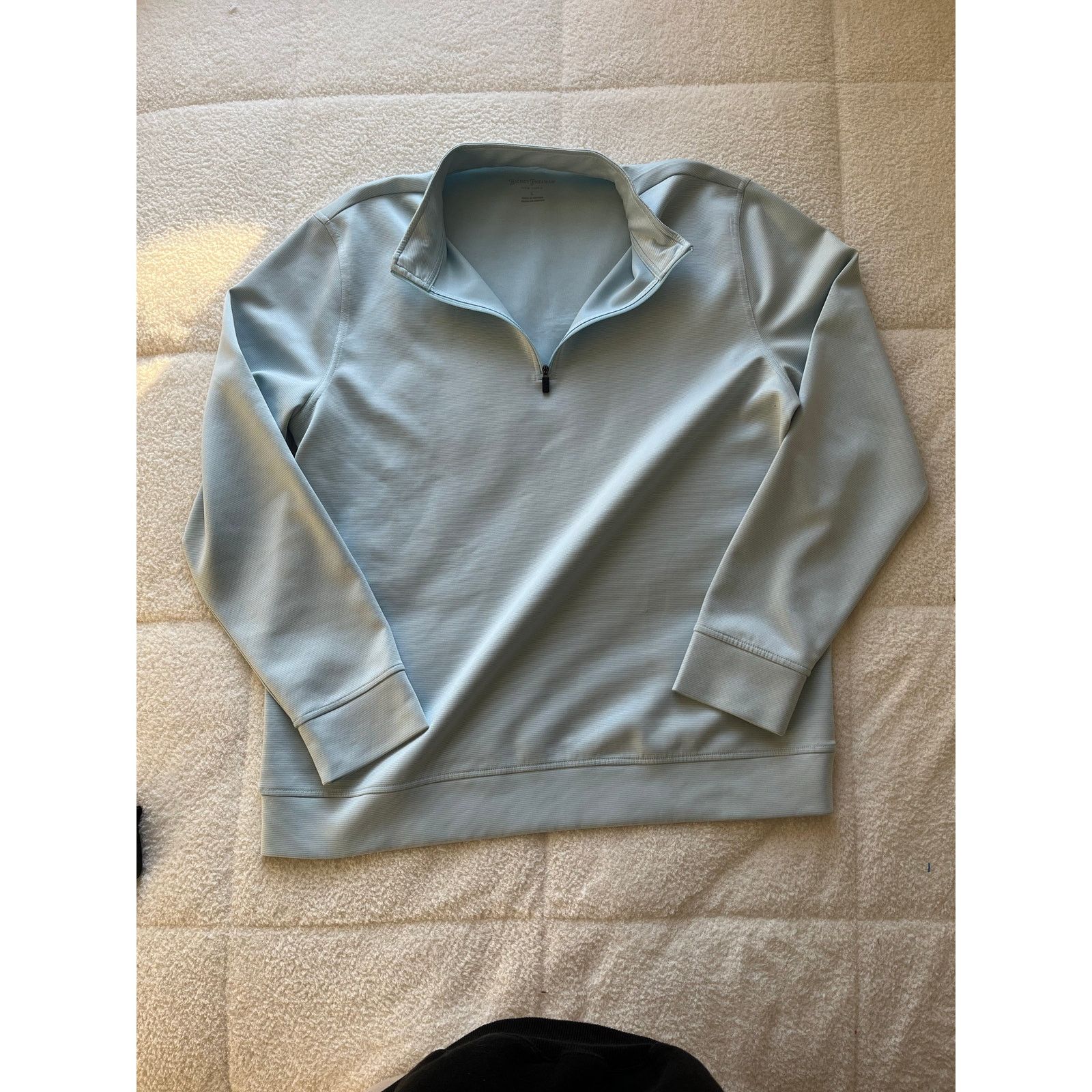 Hickey Freeman Size large Hickey Freeman Men's Comfort Stretch Quarter Zip Size US L / EU 52-54 / 3 - 1 Thumbnail