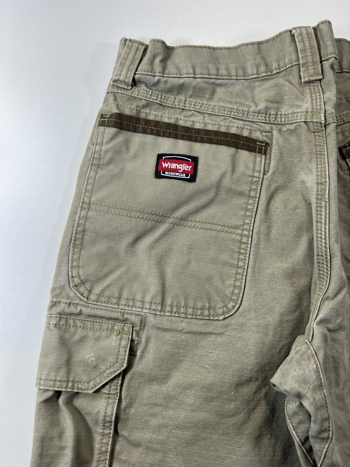 Unknown London Vintage Wrangler Beige Cargo Shorts 32 Size US 32 / EU 48 - 11 Thumbnail