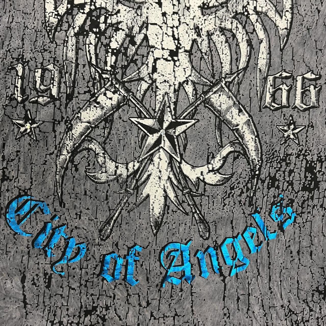 Other VTG Y2K Ranghart Phoenix & Skulls Stars Cyber T shirt Size US XXL / EU 58 / 5 - 6 Thumbnail