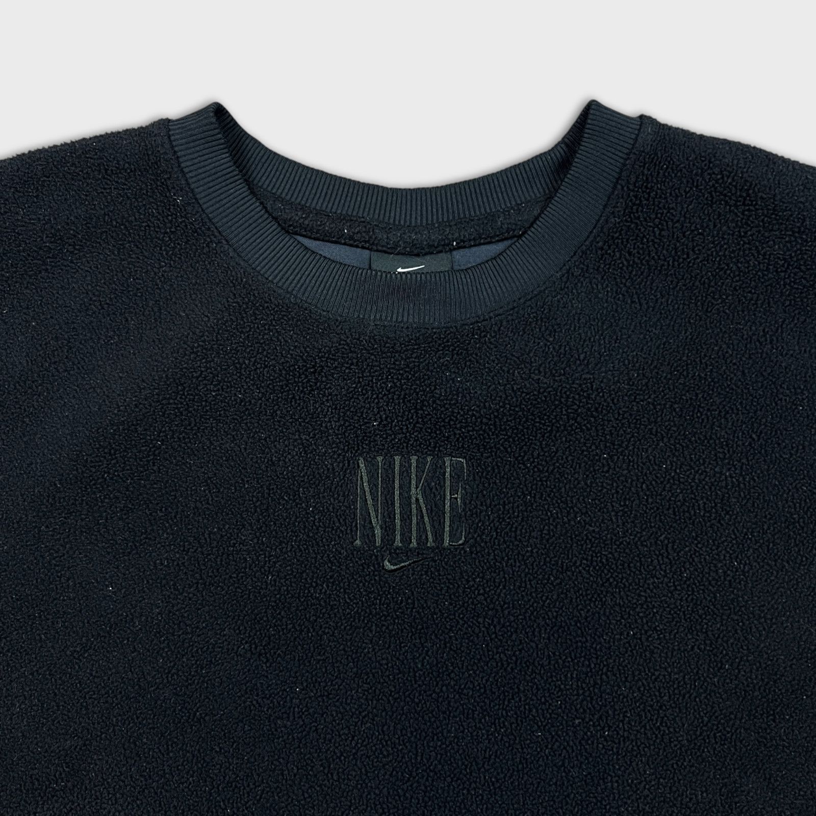 Nike × Vintage Nike Sportswear Fleece Small Center Swoosh Sweatshirt Crew Size US S / EU 44-46 / 1 - 2 Thumbnail