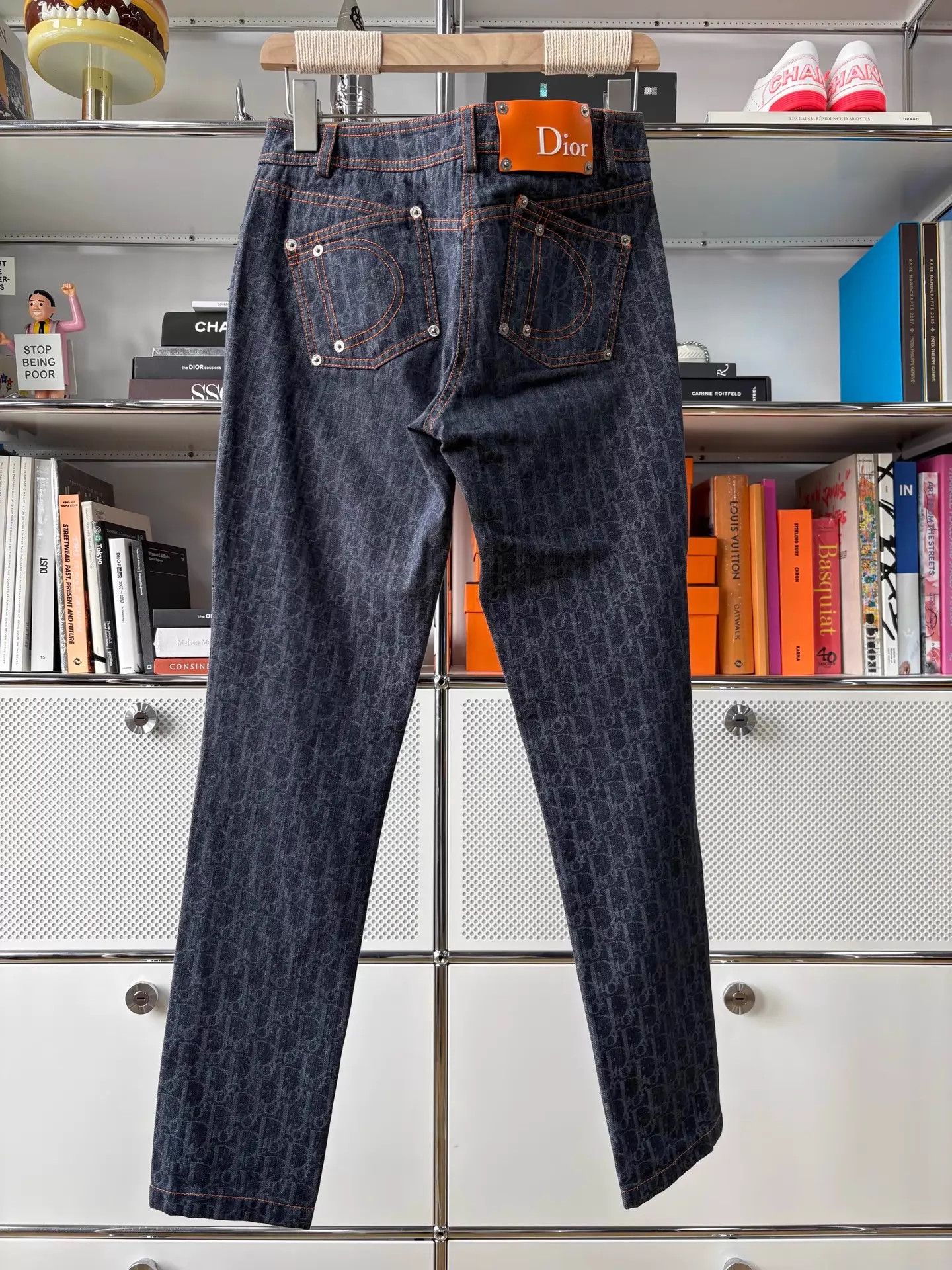 Dior Dior Oblique blue orange low-rise 34 jeans Size 25" / US 0 / IT 36 - 7 Thumbnail