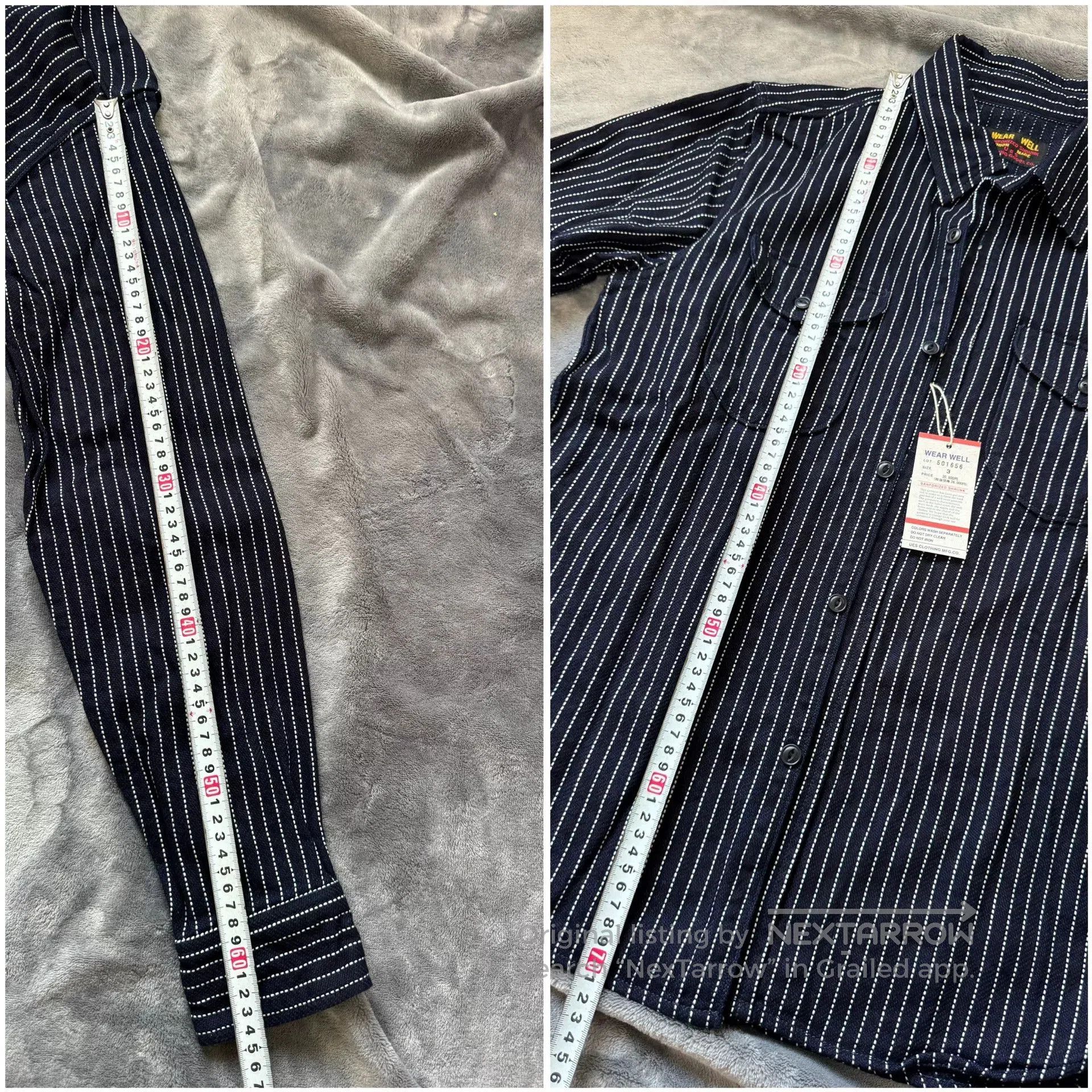 UES Japan UES Japanese Indigo Flannel Long. Size US L / EU 52-54 / 3 - 5 Thumbnail