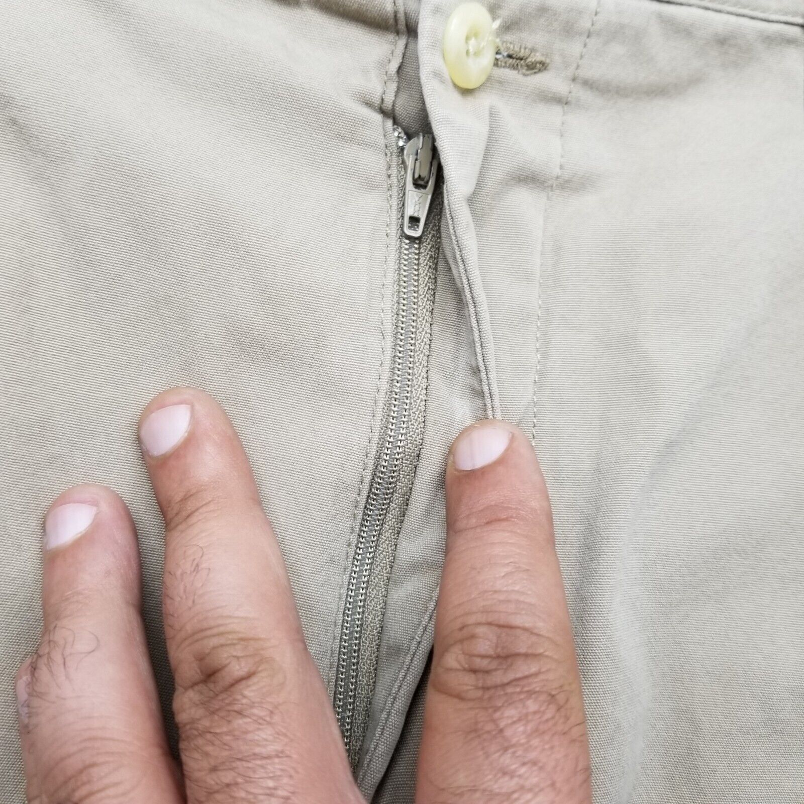 Tommy Hilfiger Tommy Hilfiger Pants Mens 36x30 Tan Ivory Pockets Cotton Size US 36 / EU 52 - 9 Thumbnail