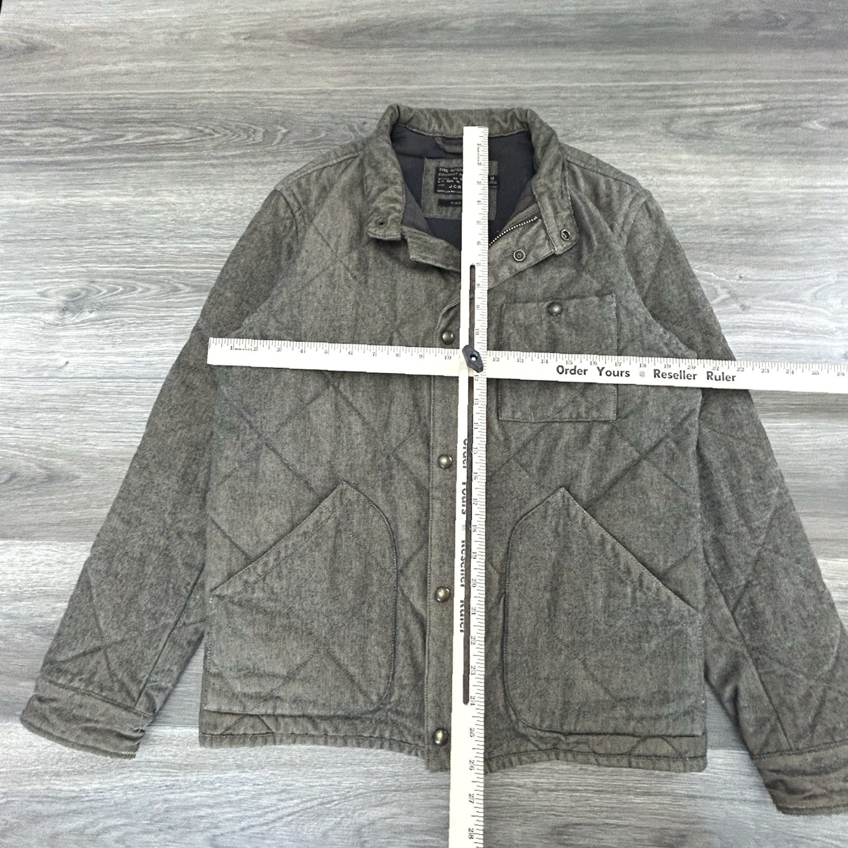 J.Crew J.CREW Sussex Quilted Jacket Mens M Dark Moss Green Workwear zip Mid-Length Outdoor 90s Preppy Mens Clothing Size US M / EU 48-50 / 2 - 4 Thumbnail