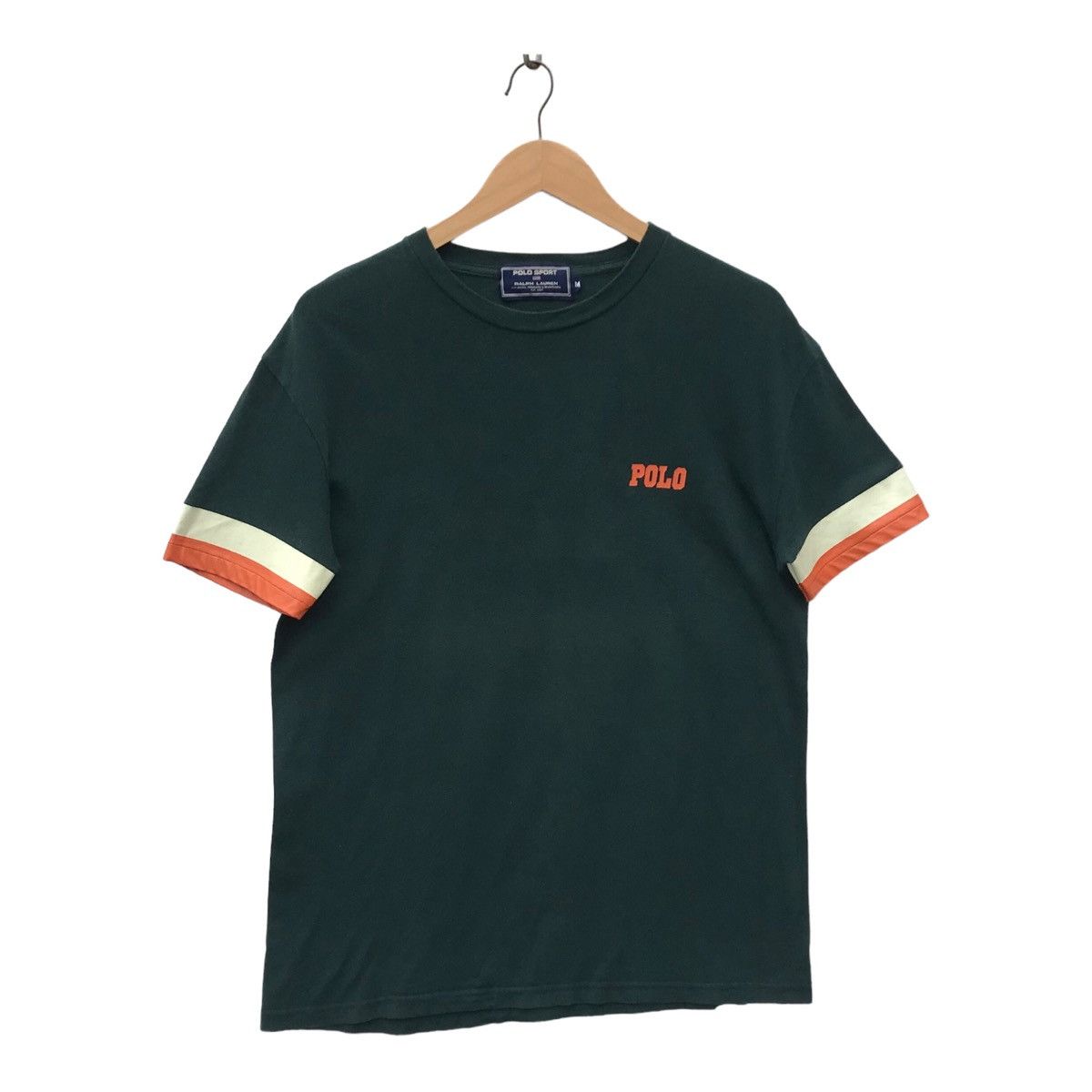 Polo Ralph Lauren Vintage Polo Sport Spellout Big P Faded Ralph Lauren Shirt Size US M / EU 48-50 / 2 - 1 Thumbnail