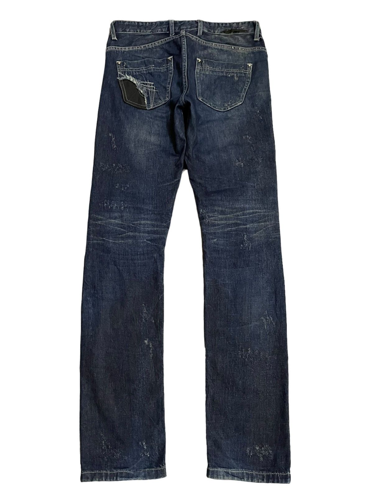 14th Addiction 14Th Addiction Sheepskin Hybrid Denim Destroy Jeans Size US 31 - 15 Thumbnail