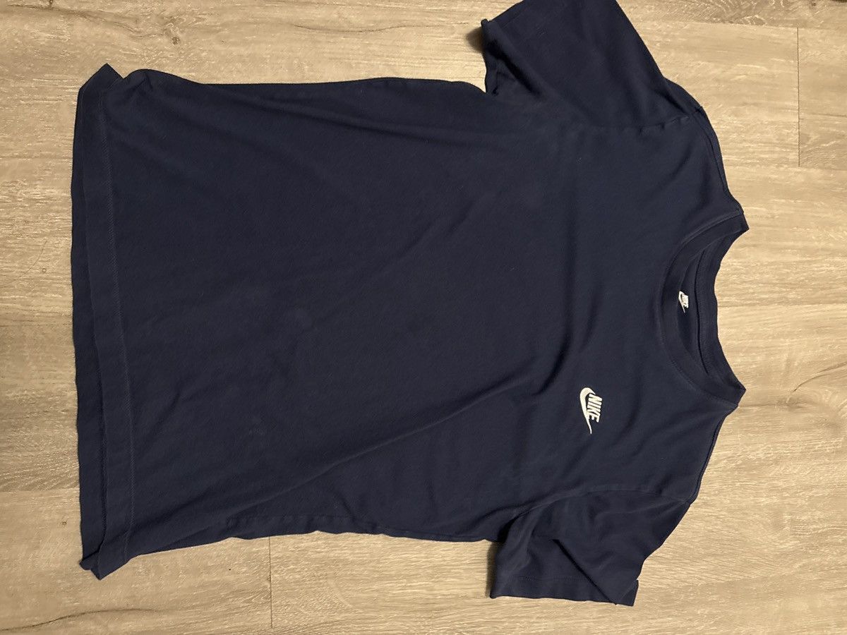 Nike Plain Dark Blue Nike Tee Size US M / EU 48-50 / 2 - 1 Thumbnail