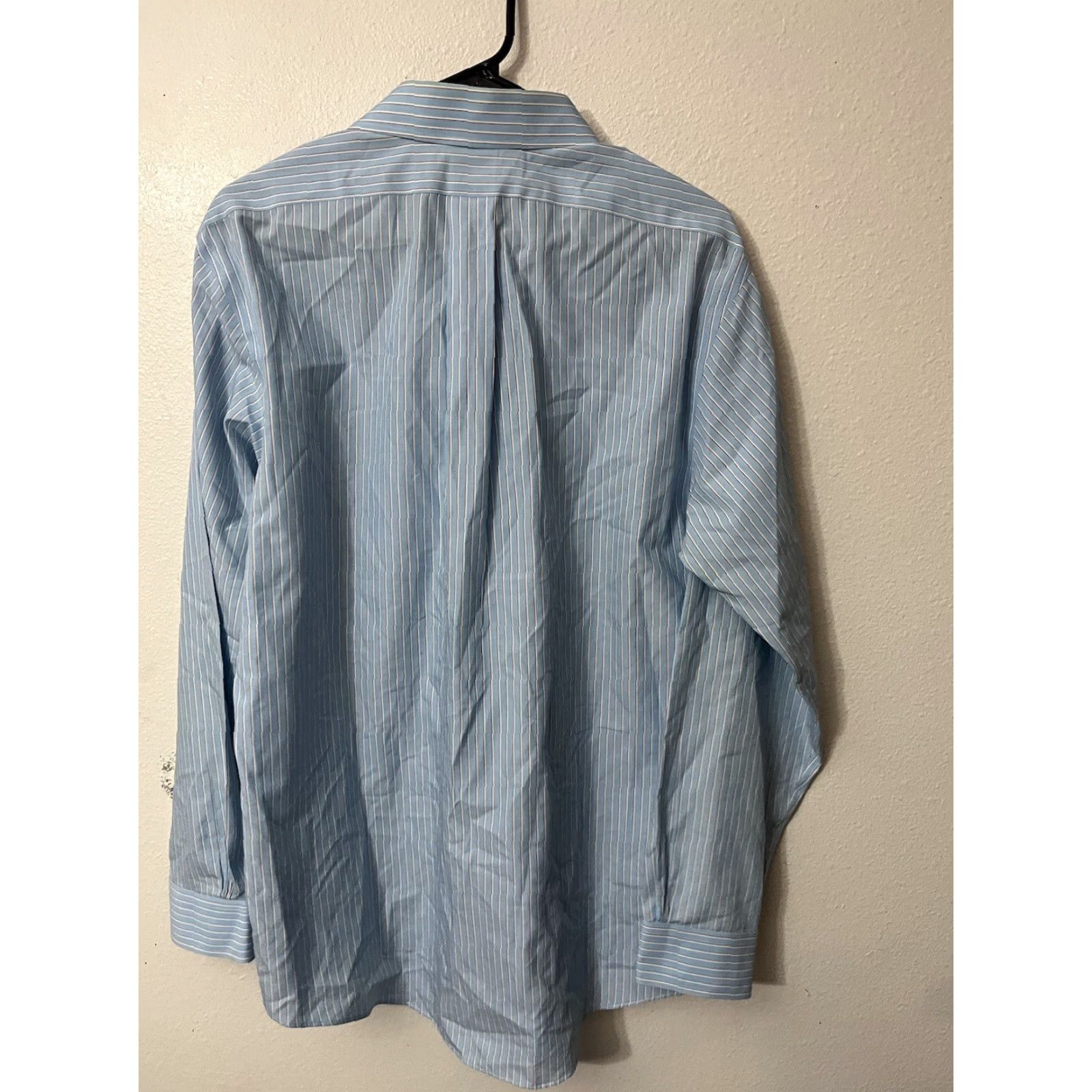 Brooks Brothers VINTAGE Brooks Brothers Regent Dress Shirt Mens Blue Striped Long Sleeve 16 Button-Down Collared Size US L / EU 52-54 / 3 - 3 Thumbnail