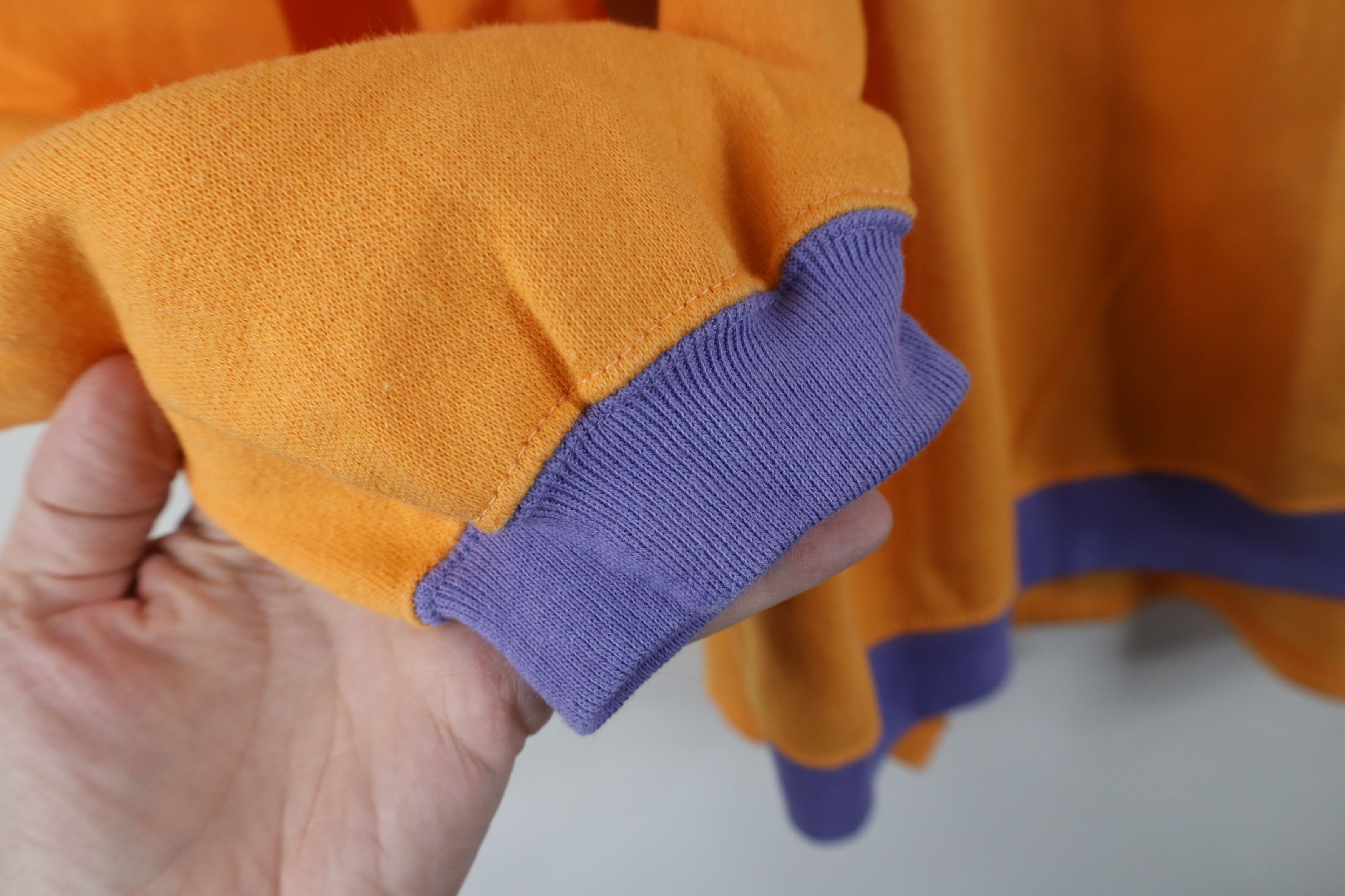 Converse Vintage 90s Converse Chuck Taylor Block Sweatshirt Orange Size XL / US 12-14 / IT 48-50 - 9 Thumbnail