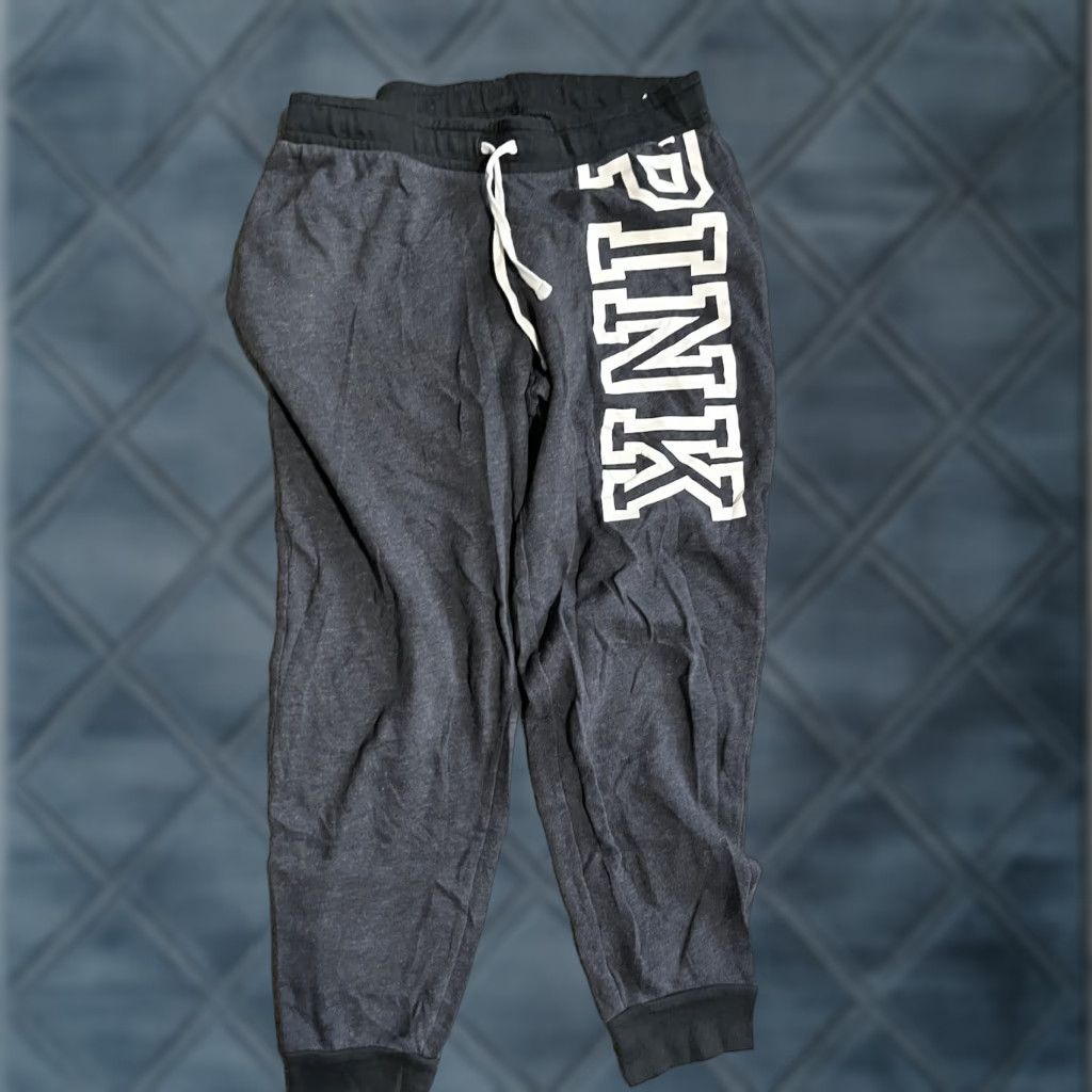 Victoria's Secret Victoria's Secret PINK Sweatpants Women Size Small Gray Graphic Color GrPhic Jogger Size 28" / US 6 / IT 42 - 1 Thumbnail