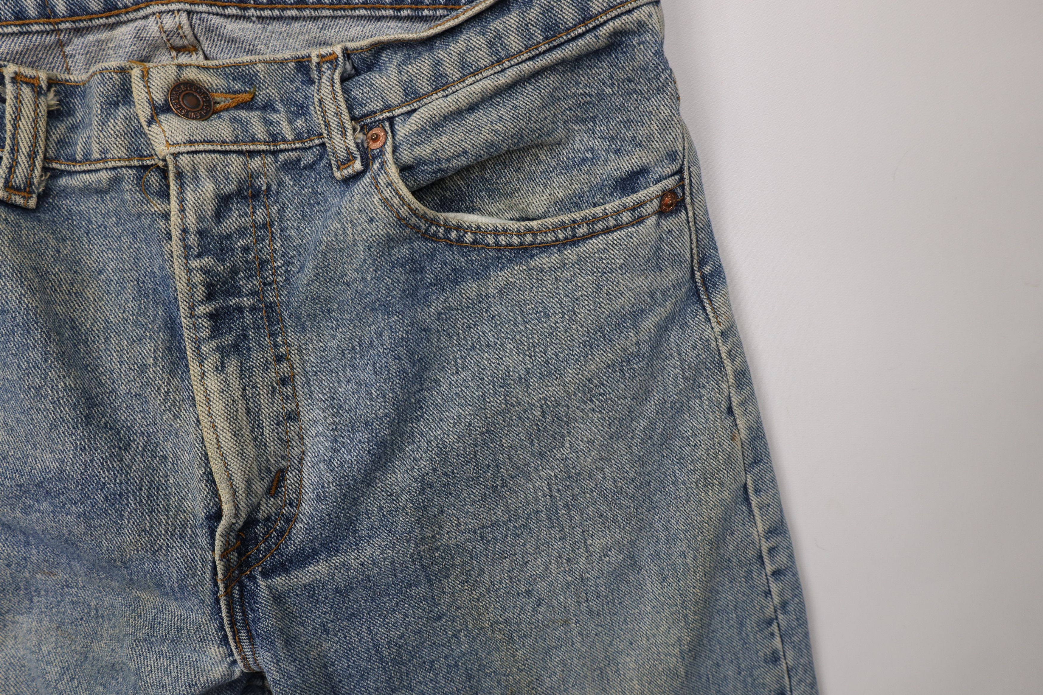 Levi's Vintage 80s Levis 550xx Relaxed Fit Denim Jeans Blue USA Size US 32 / EU 48 - 9 Thumbnail