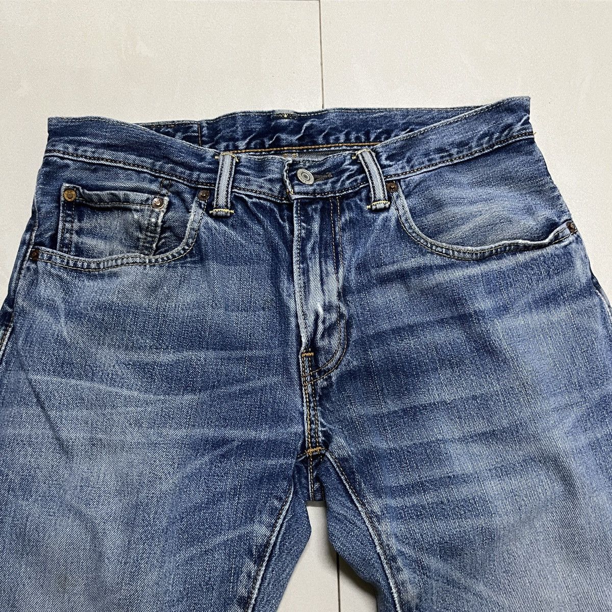 Jean × Levi's × Levi's Vintage Clothing Vintage Levis 502 Distressed Jeans Size US 31 - 4 Thumbnail