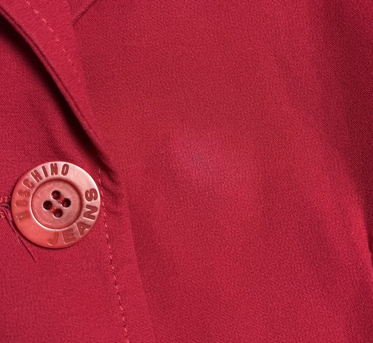 Moschino Moschino Jeans Red Cotton Blazer Jacket size US 4 UK 8 Size S / US 4 / IT 40 - 7 Thumbnail