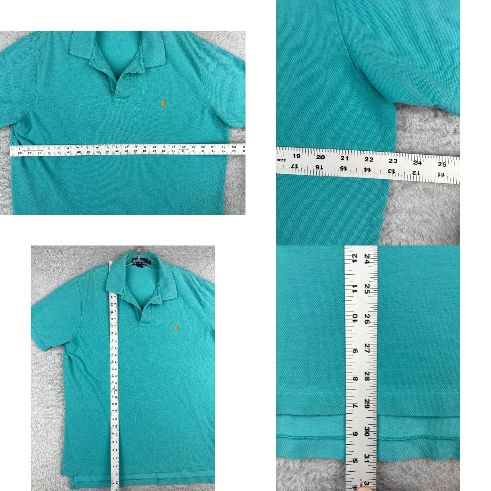 Ralph Lauren VINTAGE Ralph Lauren Polo Shirt Men XL Blue 100% Cotton Jersey Polo Shirt Mod ern American Sports Mens Size US XL / EU 56 / 4 - 8 Thumbnail