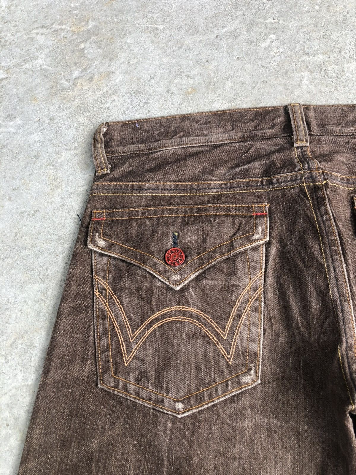 If Six Was Nine Japanese Edwin Flared Jeans Distressed Jeans Size US 34 / EU 50 - 15 Thumbnail