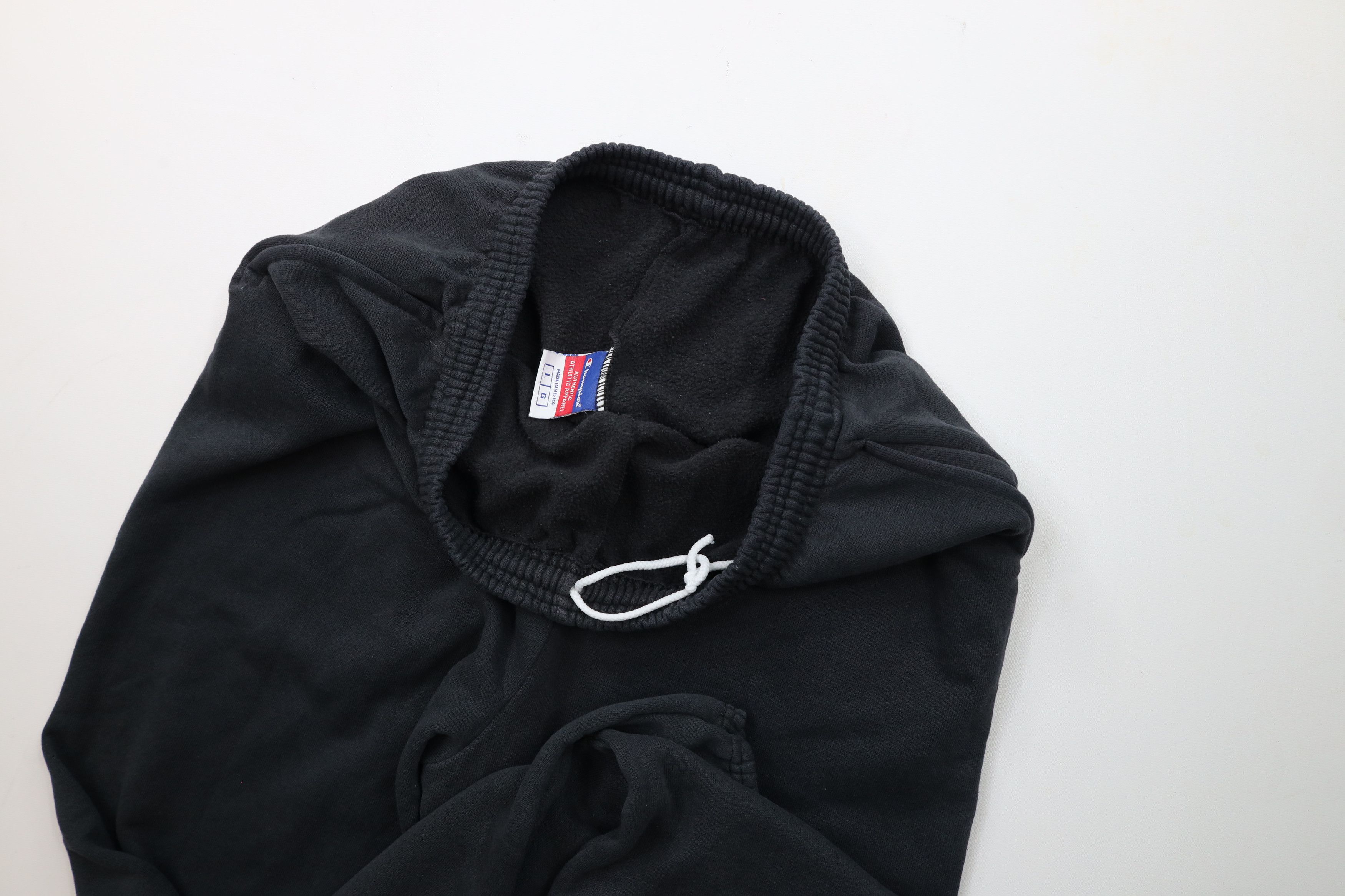 Champion × Vintage Vintage 90s Champion Out Sweatpants Joggers Pants Black Size US 36 / EU 52 - 8 Thumbnail