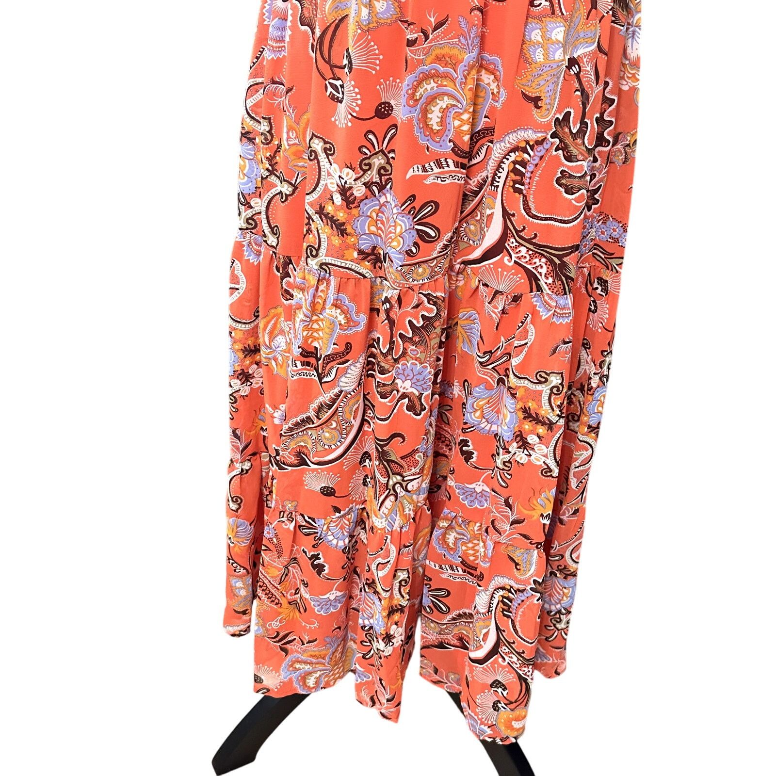 Other INC Tiered Maxi Sleeveless Floral Sundress Pink Womens 4 NWT Size S / US 4 / IT 40 - 4 Thumbnail