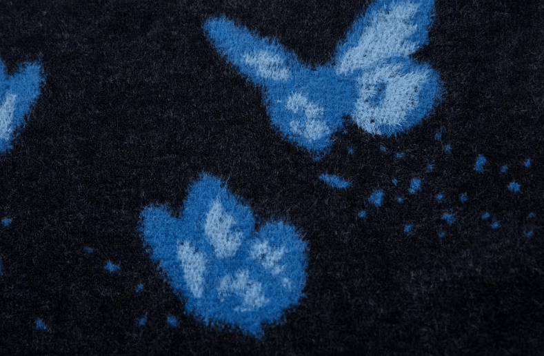 Japanese Brand × Vintage "Butterflies Dream-M" Fluffy Fuzzy Pullover Size US M / EU 48-50 / 2 - 3 Thumbnail