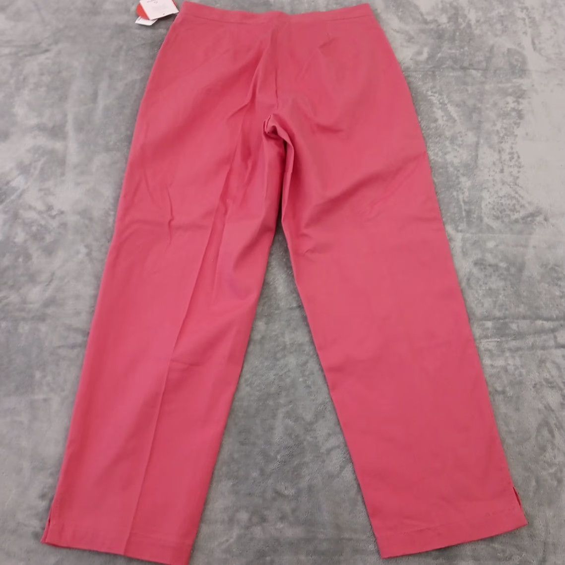 Liz Claiborne Liz Claiborne Anissa Ankle Pants Womens Size 10 Pink Side Zip 31x28.5 New Size 32" / US 10 / IT 46 - 6 Thumbnail