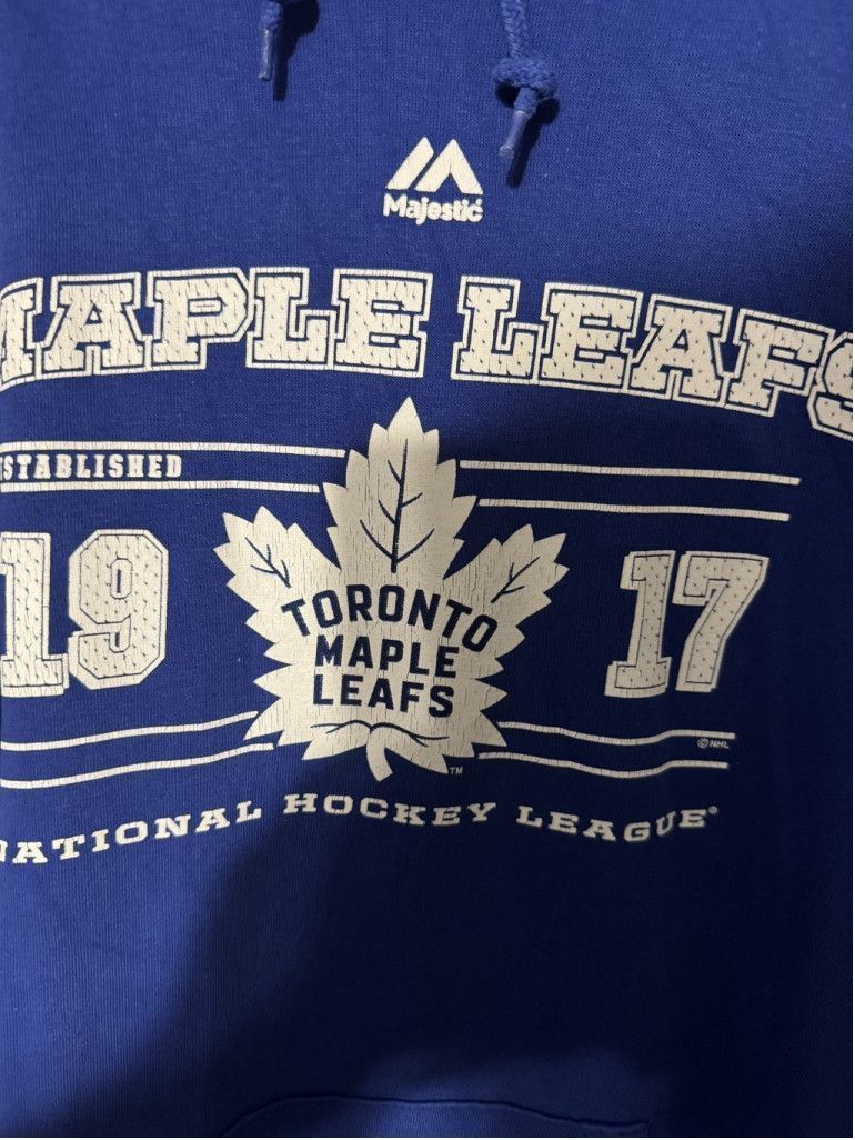 Majestic Toronto Maple Leafs Majestic Pullover Hoodie Men Size L Blue Size US L / EU 52-54 / 3 - 4 Thumbnail
