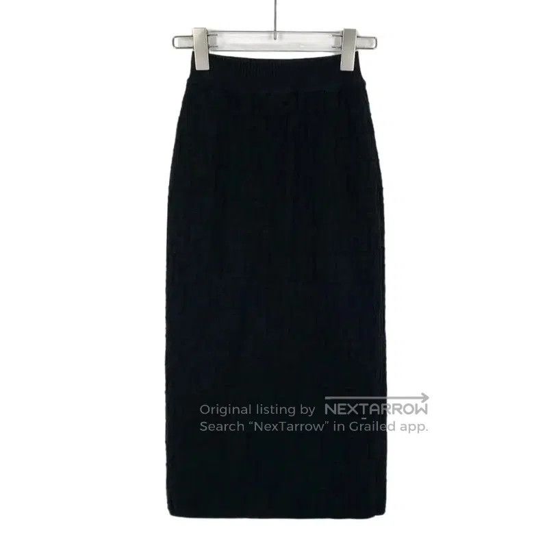 Fendi Fendi Women's Black Midi Skirt Size S . Size 23" - 2 Thumbnail