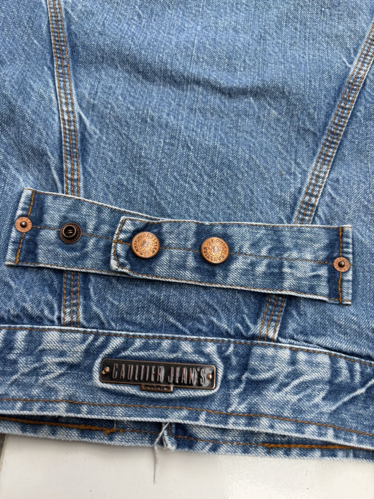 Jean Paul Gaultier 1990s Crop Trucker Denim Jacket Size US S / EU 44-46 / 1 - 5 Thumbnail