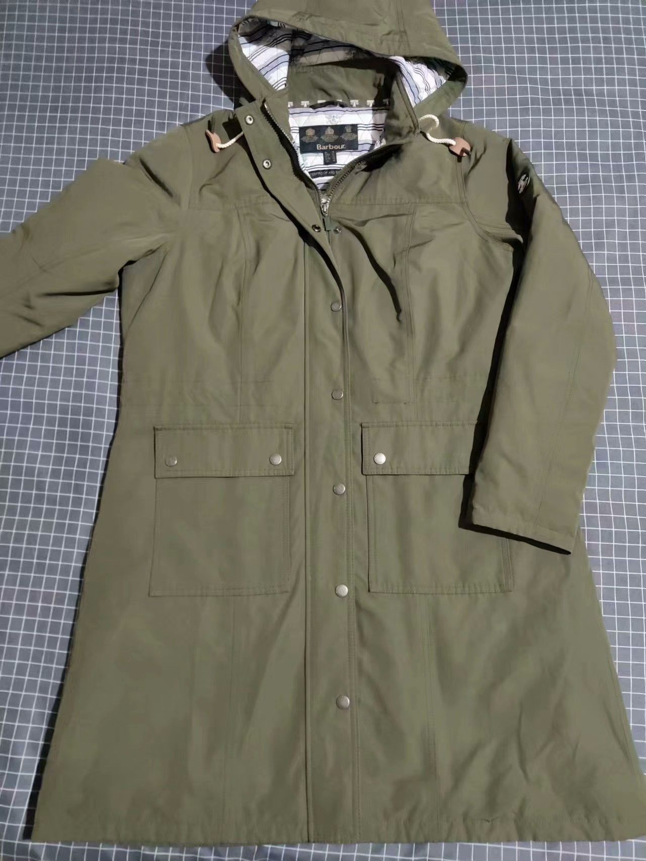 Barbour Barbour Women's Waterproof Long Coat Size L / US 10 / IT 46 - 1 Thumbnail