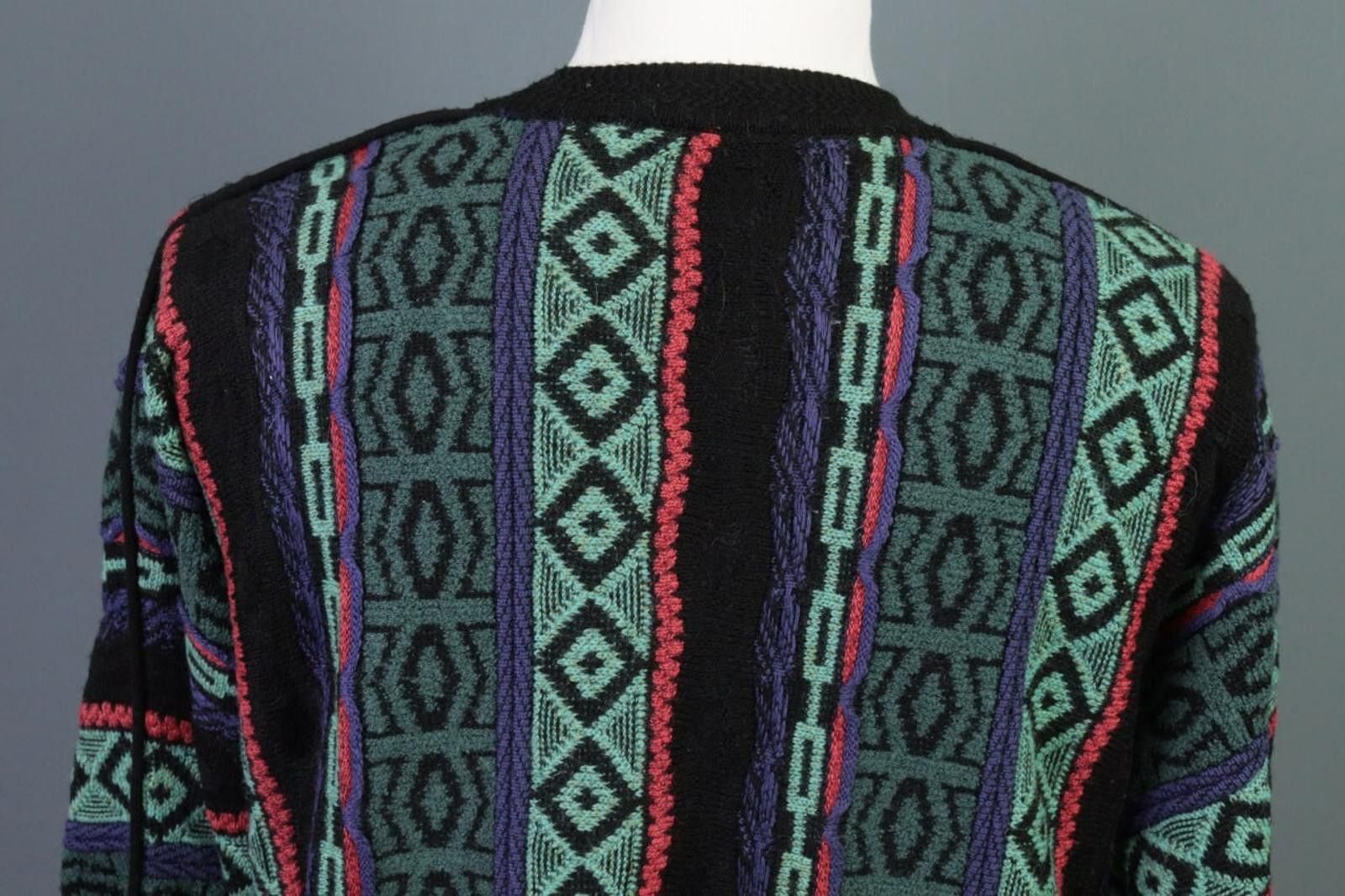 Carlo Colucci Carlo Colucci Multicolor Geometric Wool Knit Sweater Size 50 Size US M / EU 48-50 / 2 - 10 Thumbnail