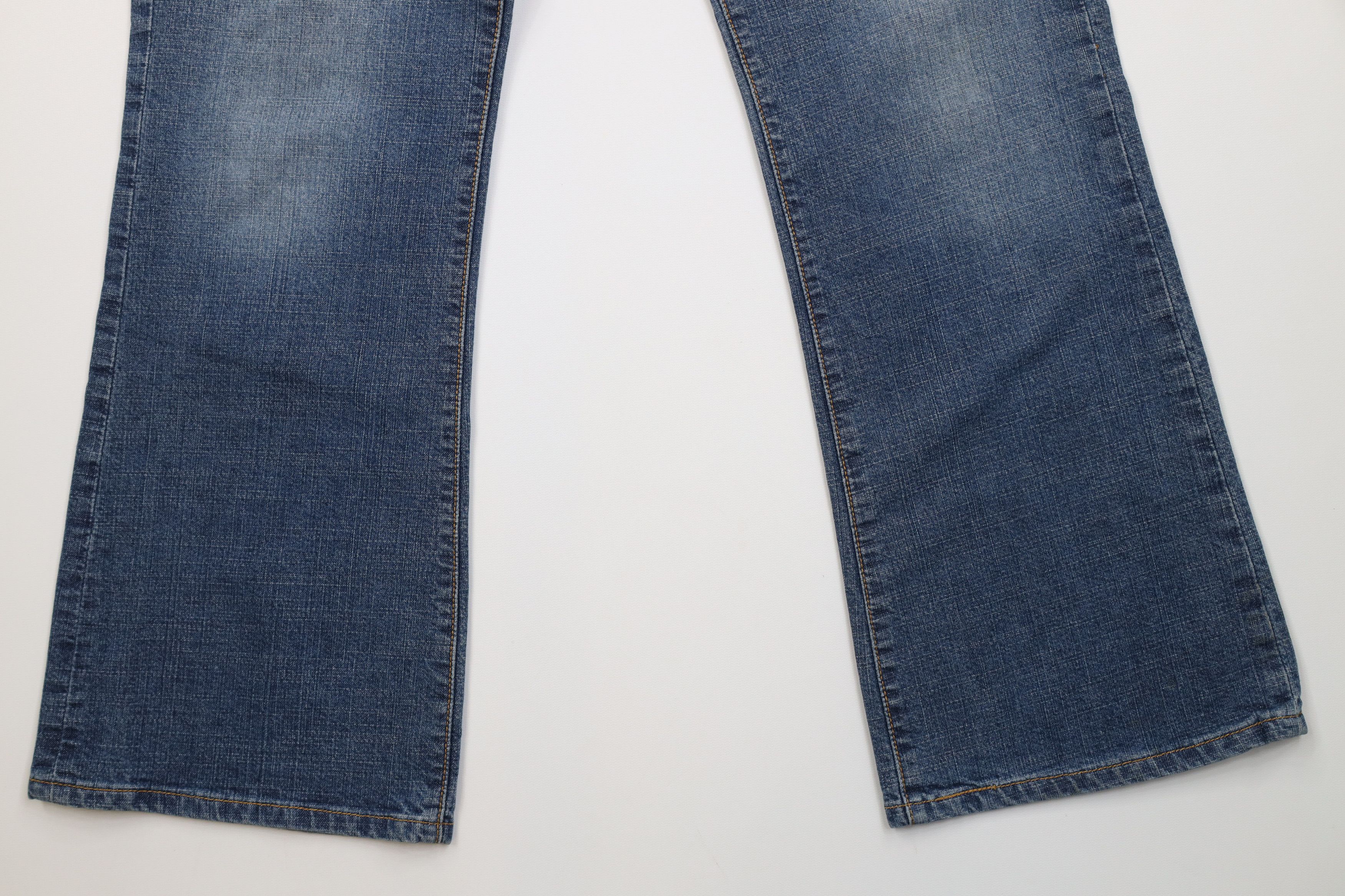 Levi's Vintage Y2K 2003 Levis Superlow Stretch Flared Bootcut Jeans Size 32" / US 10 / IT 46 - 4 Thumbnail