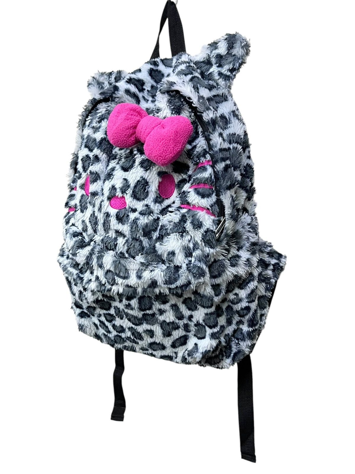 Cartoon Network Archive Hello Kitty Leopard Ears Furry Backpack Sanrio Rare Size ONE SIZE - 4 Thumbnail