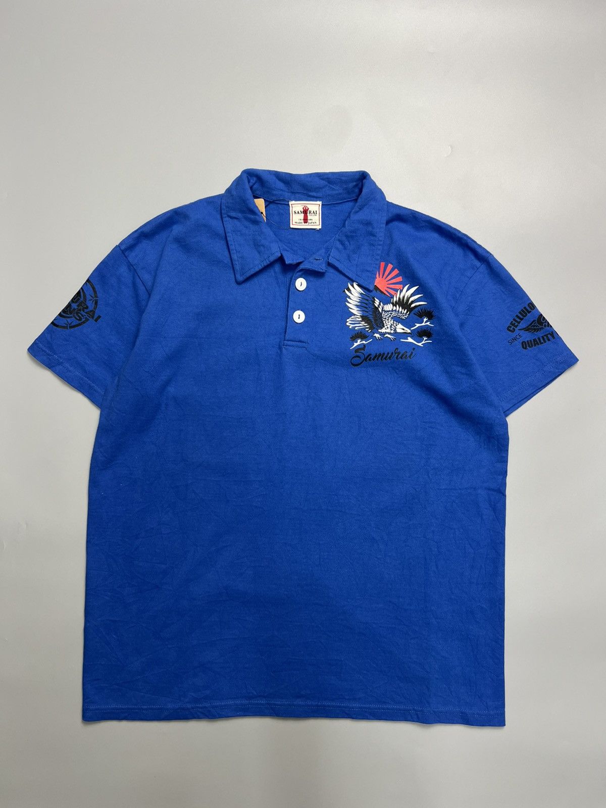 Samurai Jeans Samurai Jeans 'Celluloid Pheonix' Polo Tshirts Size US L / EU 52-54 / 3 - 3 Thumbnail