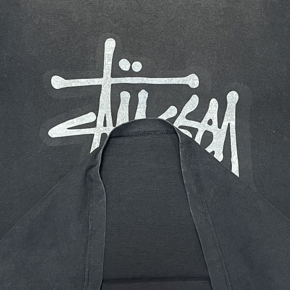 Stussy Faded Stussy Big Logo Long Sleeves TShirt Size US M / EU 48-50 / 2 - 15 Thumbnail