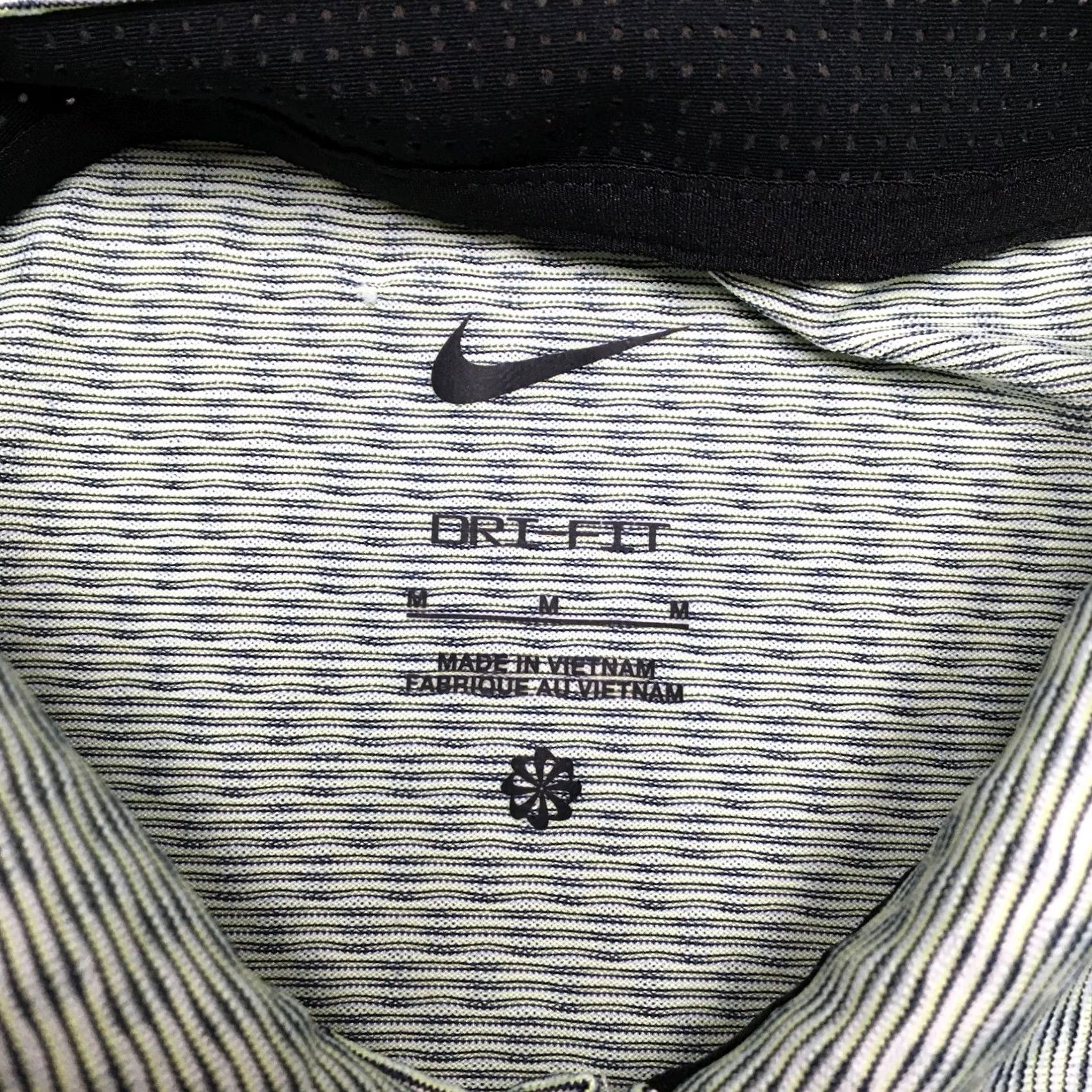 Nike Nike Golf Polo Shirt Men M Green Striped Dri-Fit Back Logo Pro Comfort Moisture Wicking Quick Dry Slim Fit, 90s, Modern, Sports Size US M / EU 48-50 / 2 - 7 Thumbnail