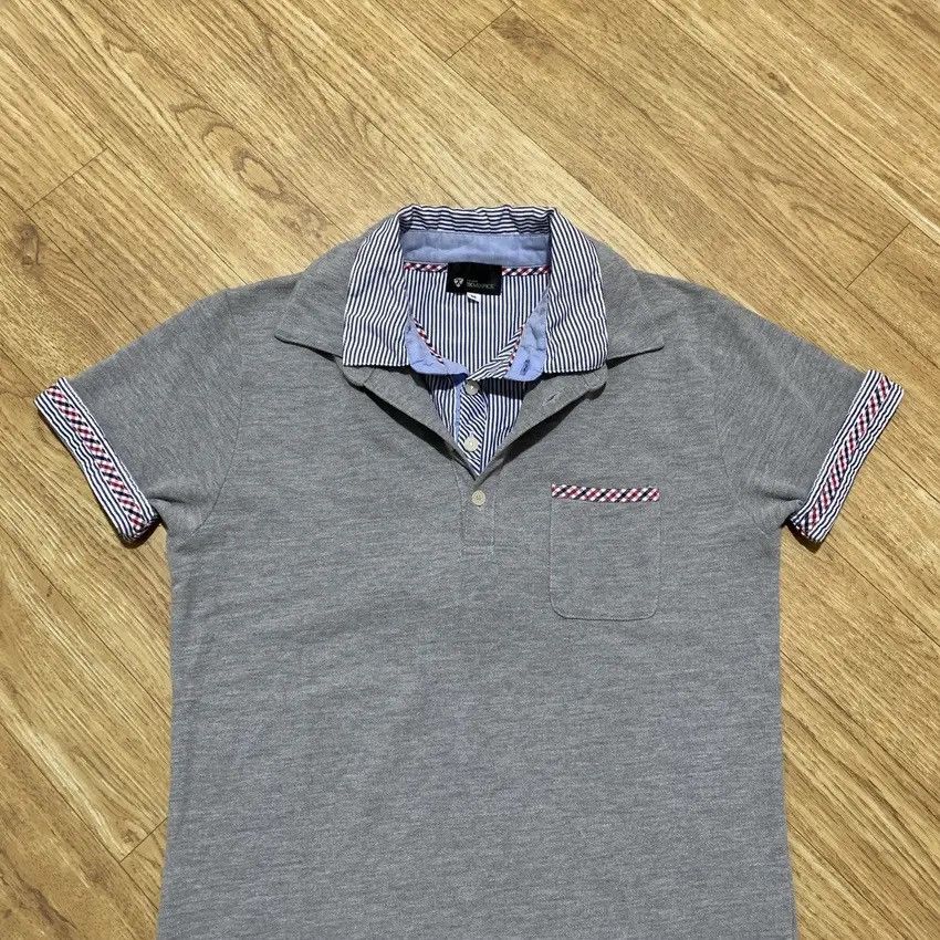 If Six Was Nine × Japanese Brand × Le Grande Bleu (L.G.B.) 2000s TKmixpice Layered Vkei Lgb Gothic Y2K Punk Polo Shirt Size US M / EU 48-50 / 2 - 3 Thumbnail